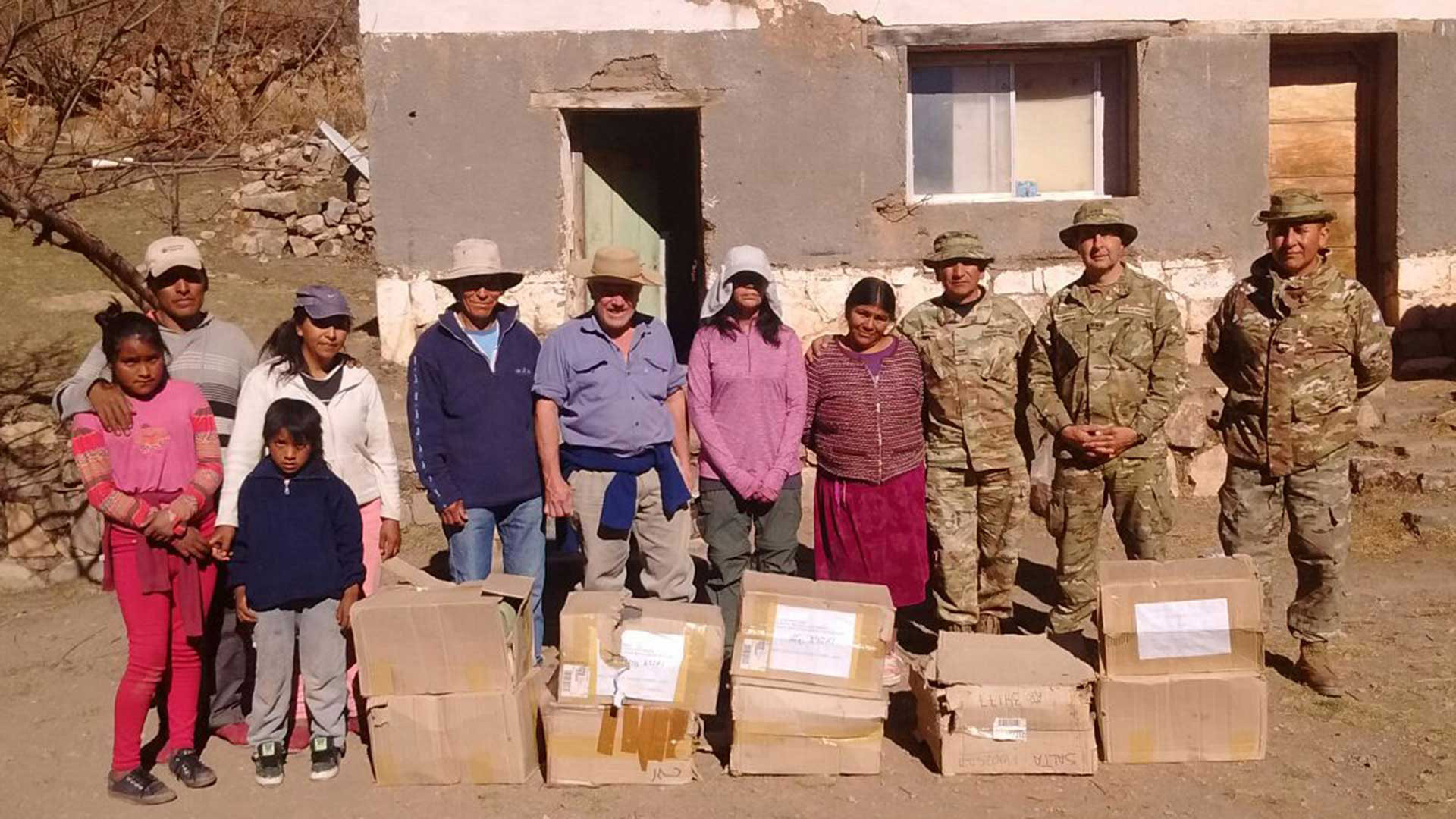 En Formosa, el Ejército Argentino se hizo presente para asistir a la comunidad. Foto: Gentileza Estado Mayor Conjunto de las Fuerzas Armadas.