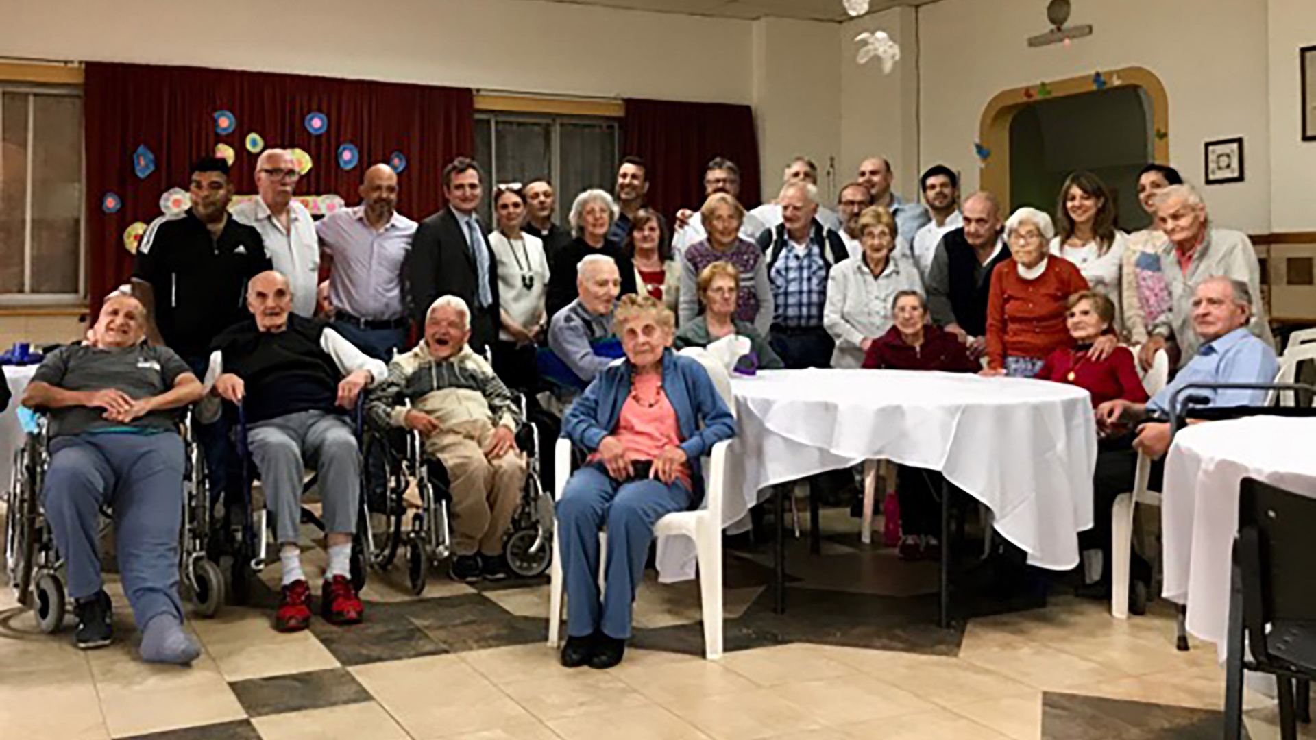 Hogar Don Guanella aloja a más de 40 personas mayores de 60 años, con una población italiana