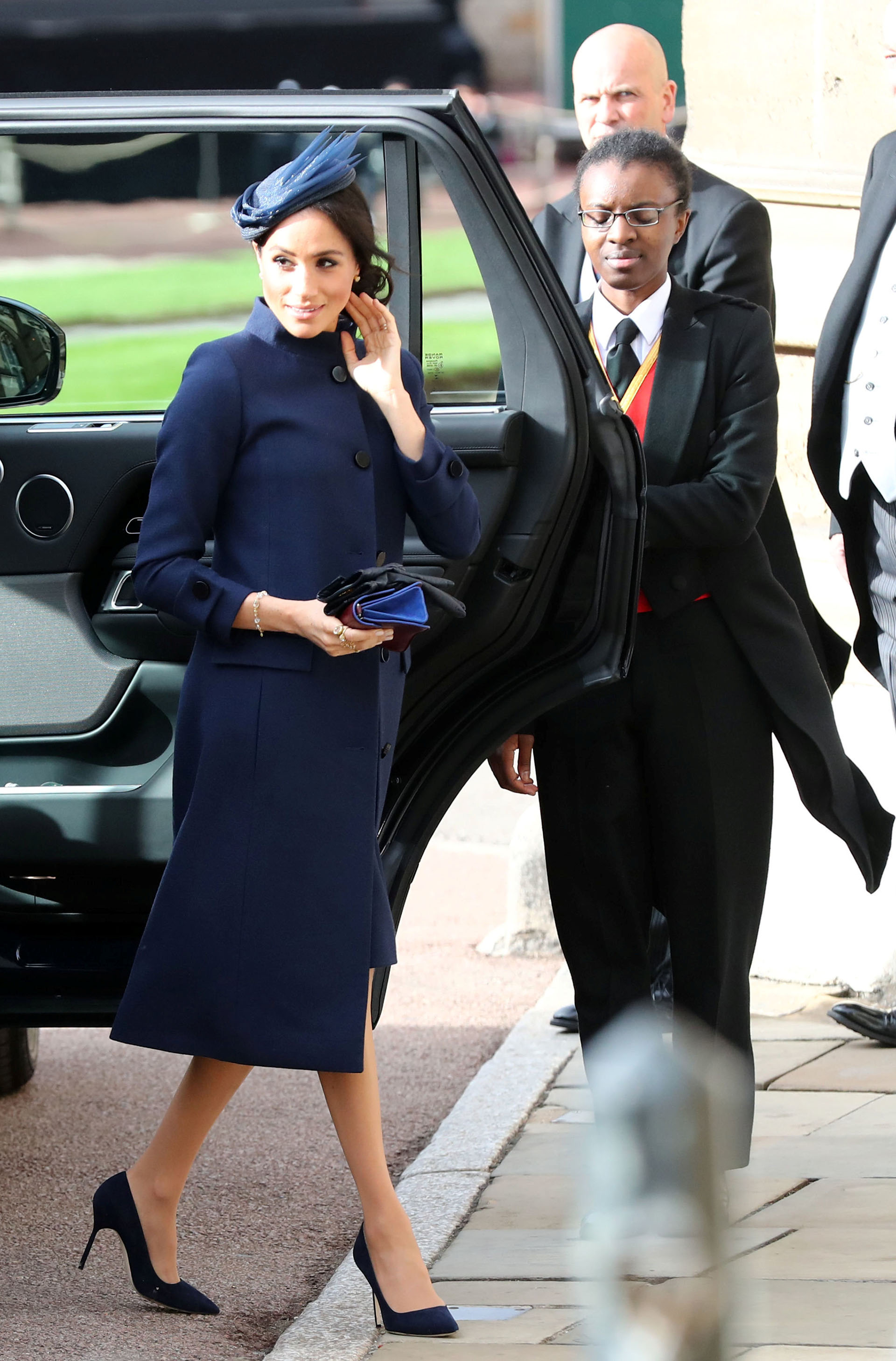 Meghan Markle, con un diseño de Givenchy