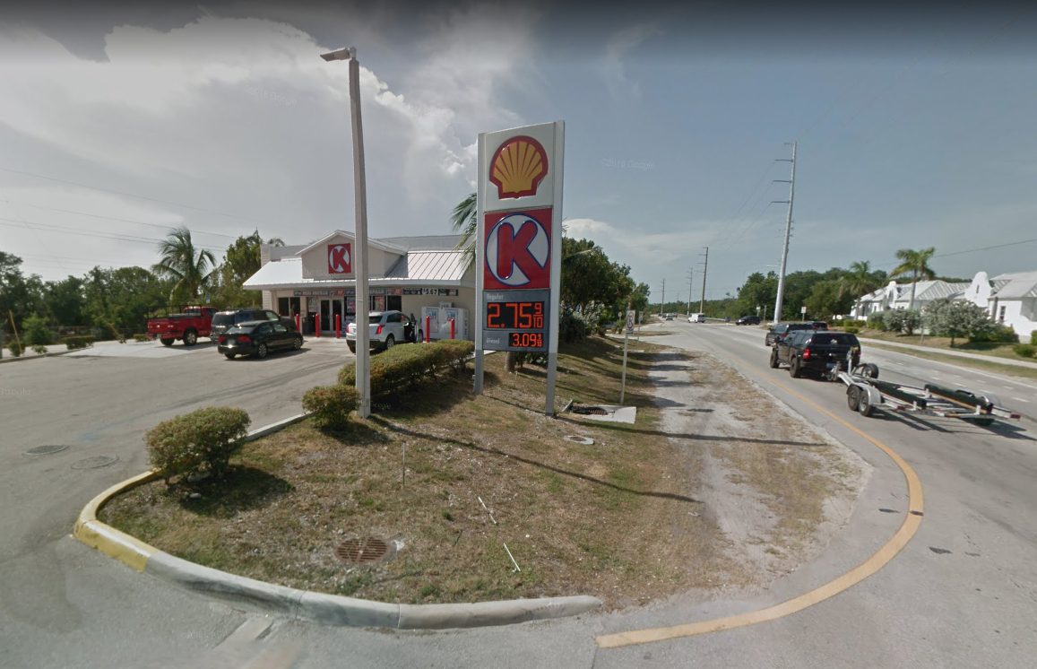 La tienda Círculo K en la gasolinera de la milla 92 en Cayo Tavernier, en el sur de la Florida