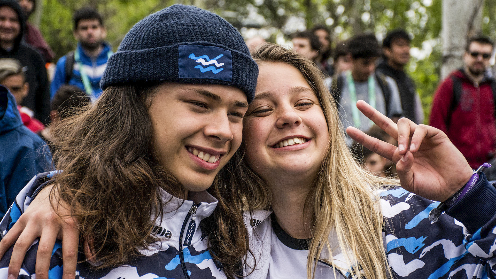 Agustina Roth e Iñaki Iriartes, ganadores de la medalla de oro (NA)