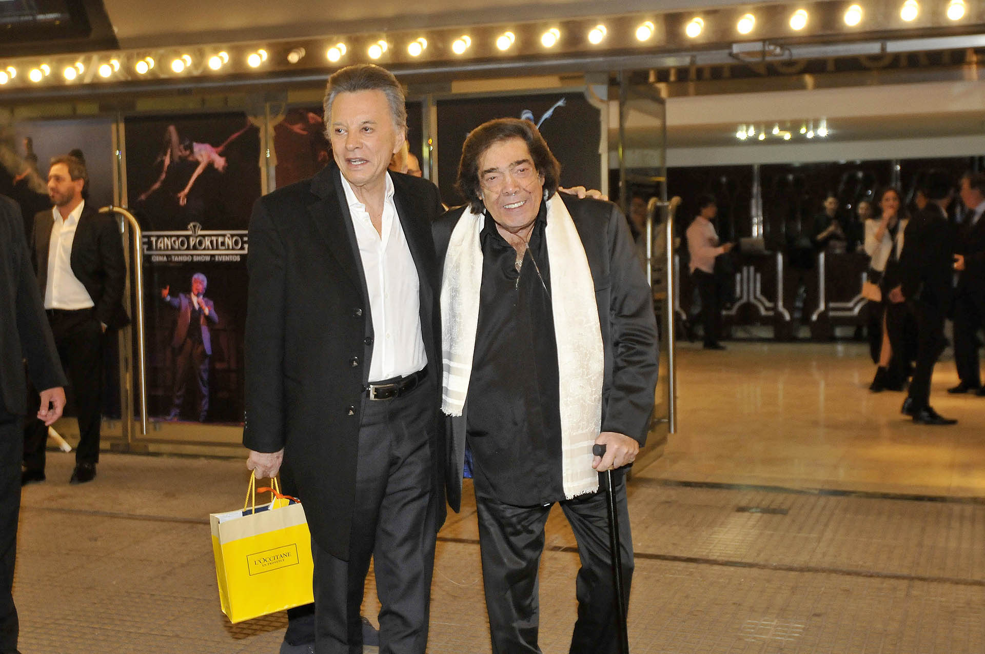 Palito Ortega y Cacho Castaña, quienes dieron un show durante la celebración