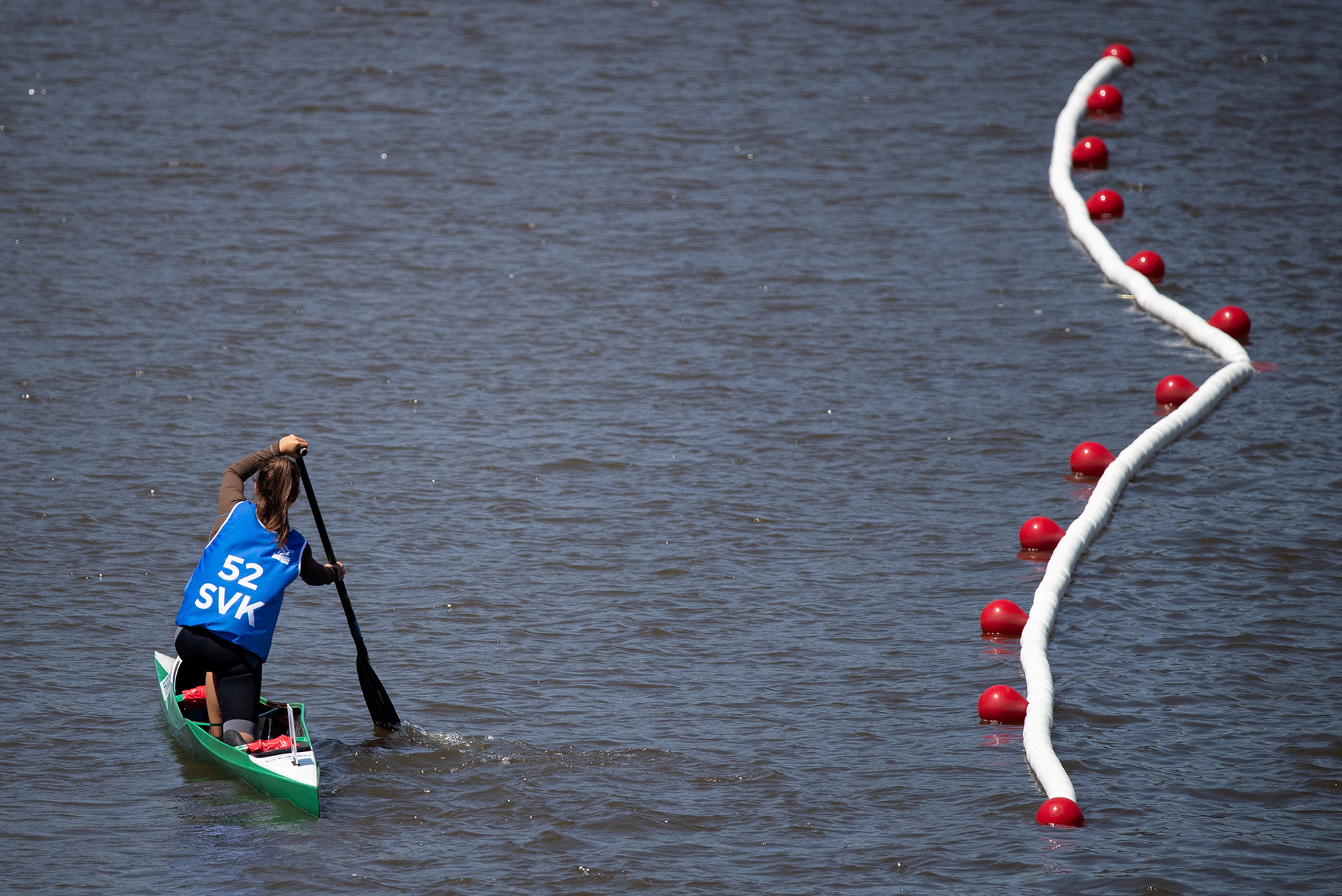 La eslovaca Emanuela Luknarova fue una de las más rápidas en los Diques de Puerto Madero (Foto: REUTERS)