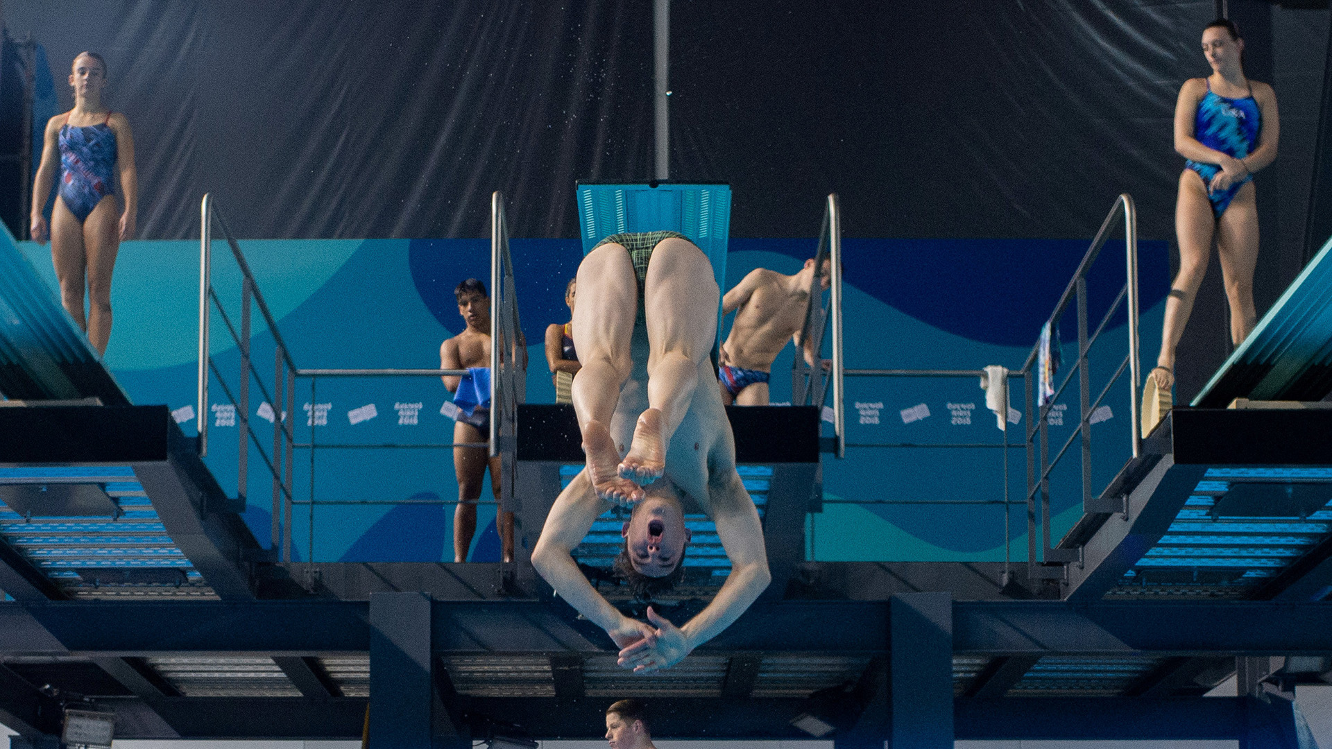 Los entrenamientos de Matthew Carter en el natatorio del Parque Olímpico (Foto: REUTERS)