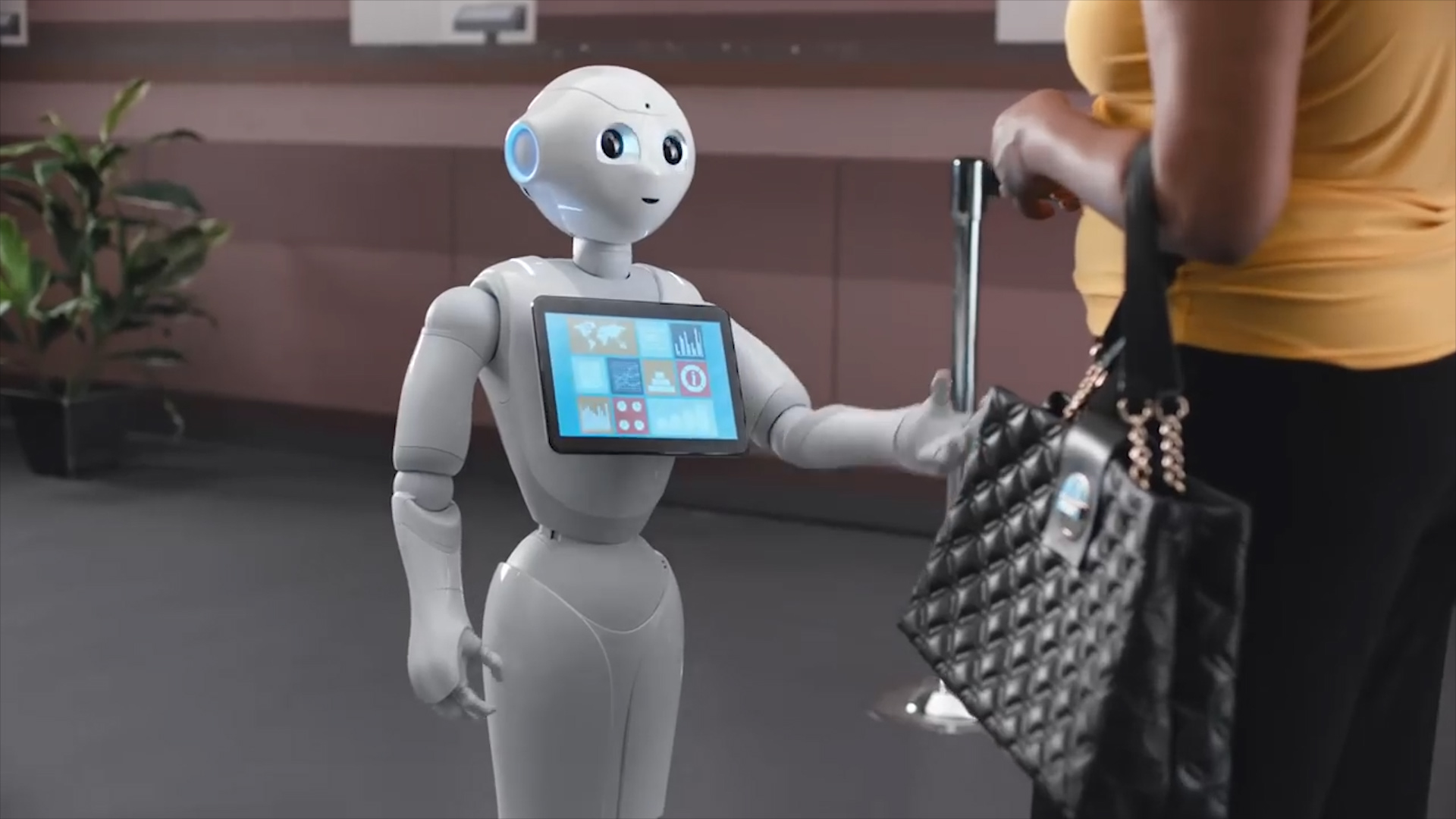 Pepper, el robot de Softbank, está presente en CES 2019