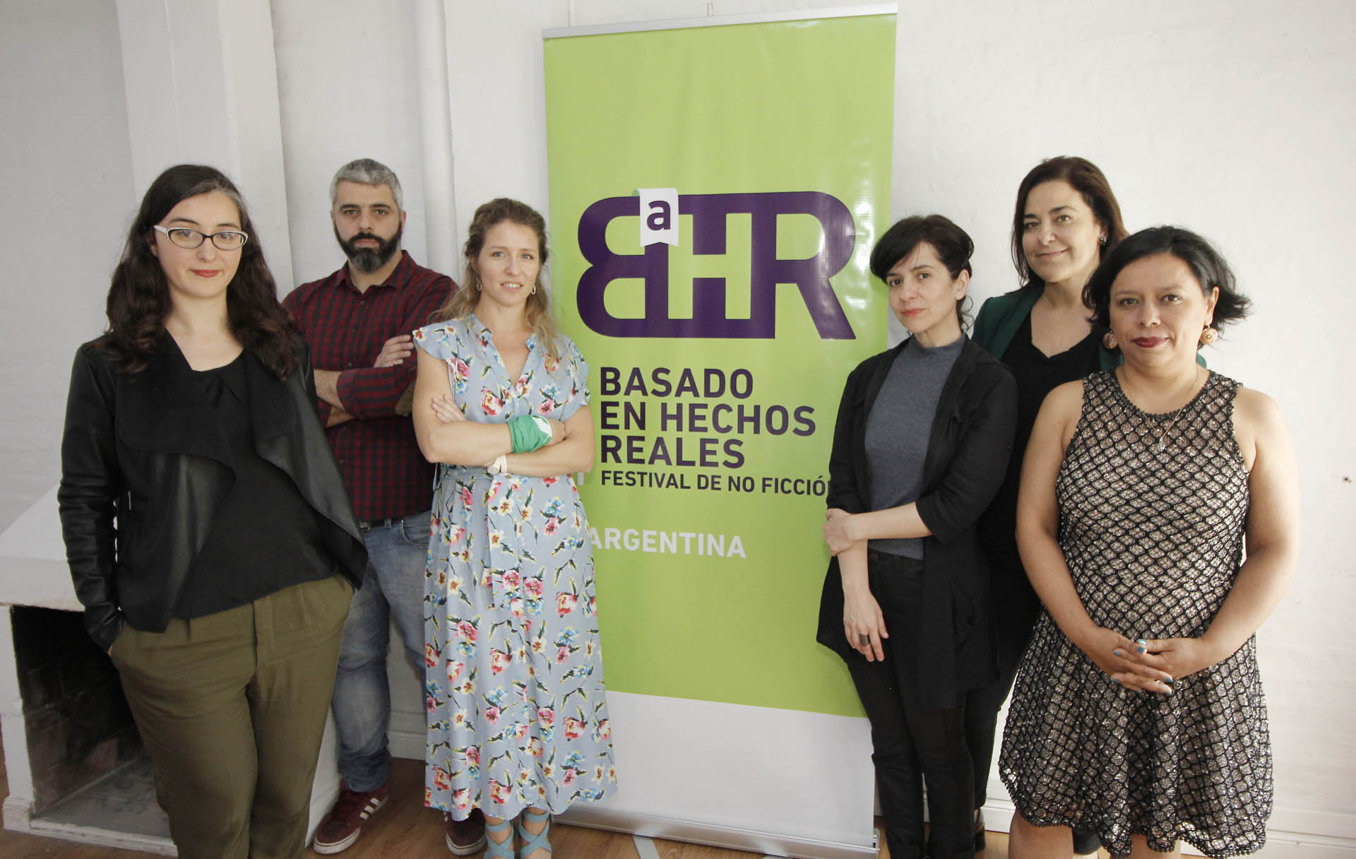 Organizadores de izq, a der.: Victoria Rodríguez Lacrouts, Víctor Malumián, Luciana Mantero, Ana Prieto, Silvina Heguy y Cecilia González