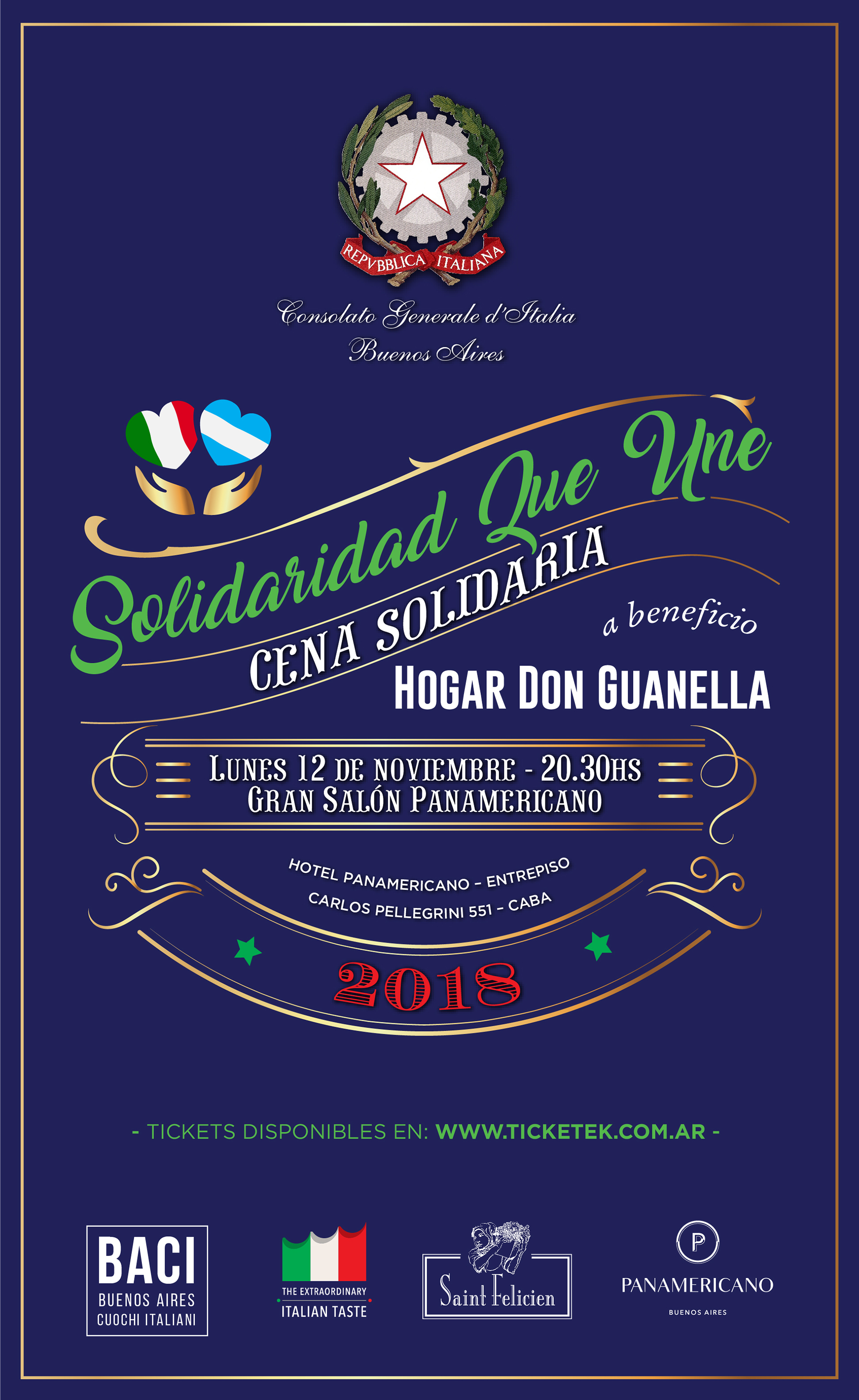 Solidaridad que une, la cena benéfica para recaudar fondos que serán destinado al Hogar Guanella