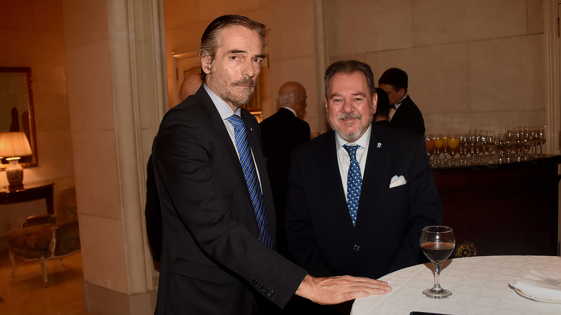 Gustavo Hornos, juez de la Sala IV de la Cámara Federal de Casación Penal, y el empresario Mario Montoto