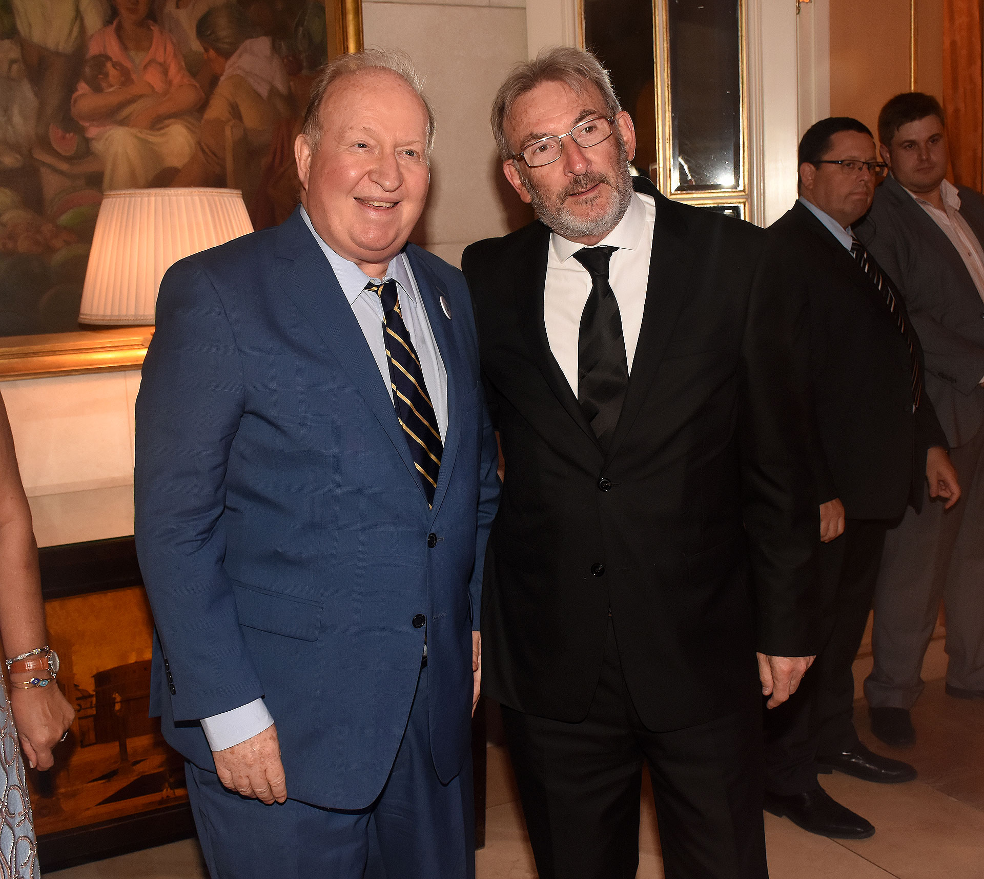 El abogado Daniel Sabsay y Guillermo Yanco, vicepresidente del Museo del Holocausto y miembro de la Comisión Directiva del Club Político