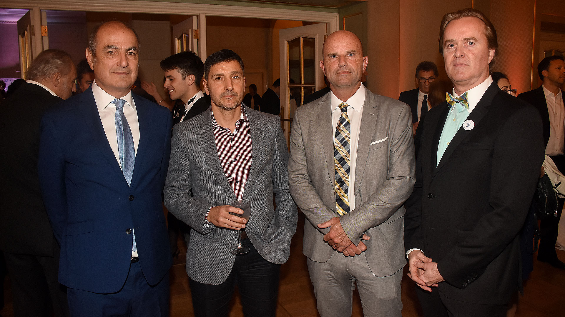 El fiscal de Casación Penal de la provincia de Buenos Aires, Jorge Roldán; los jueces Alejandro Villordo y Raul Dalto; y el ex fiscal en lo Criminal y abogado Martín Etchegoyen Lynch