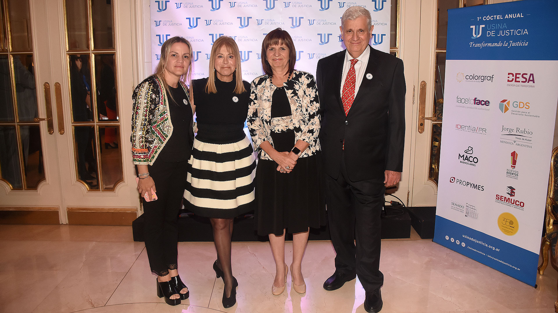 Carolina Píparo, Diana Cohen Agrest, Patricia Bullrich y Guillermo Bargna