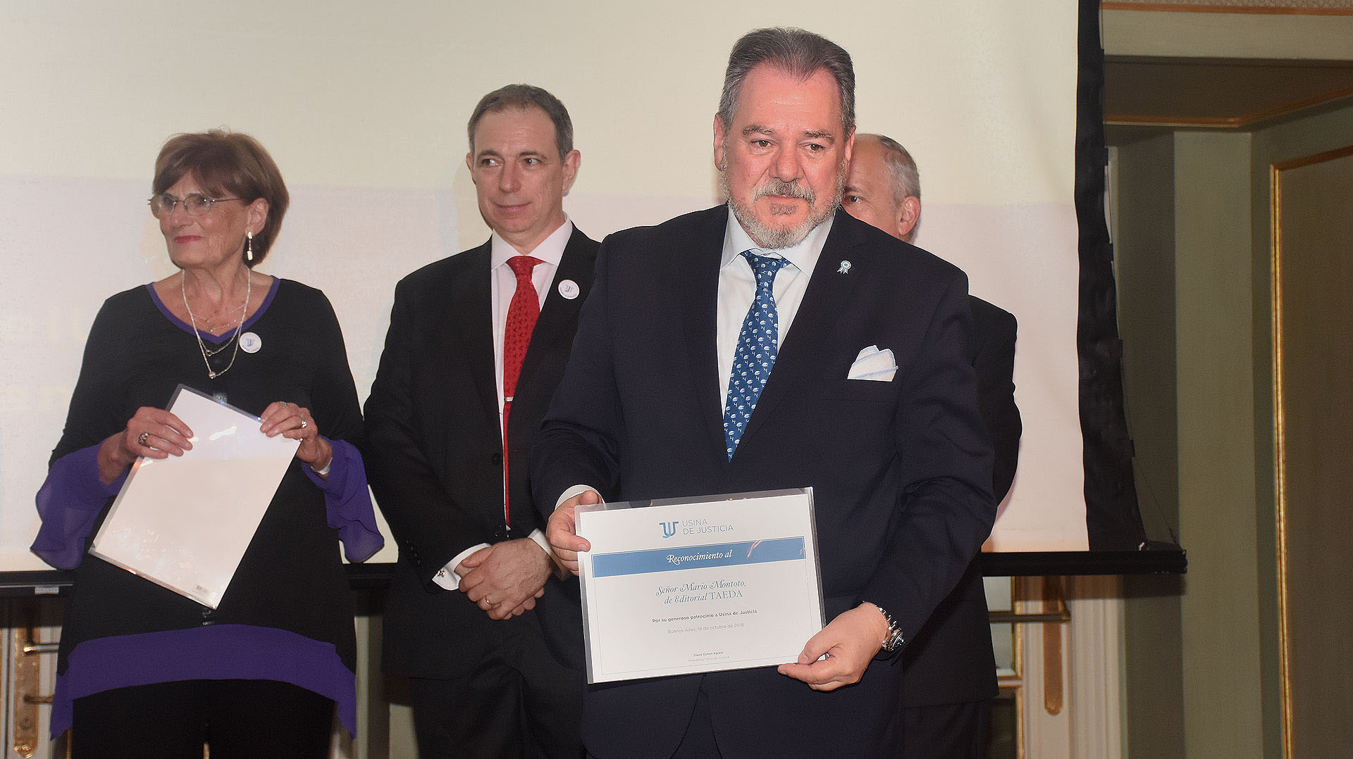 El reconocimiento al presidente de Editorial TAEDA, Mario Montoto