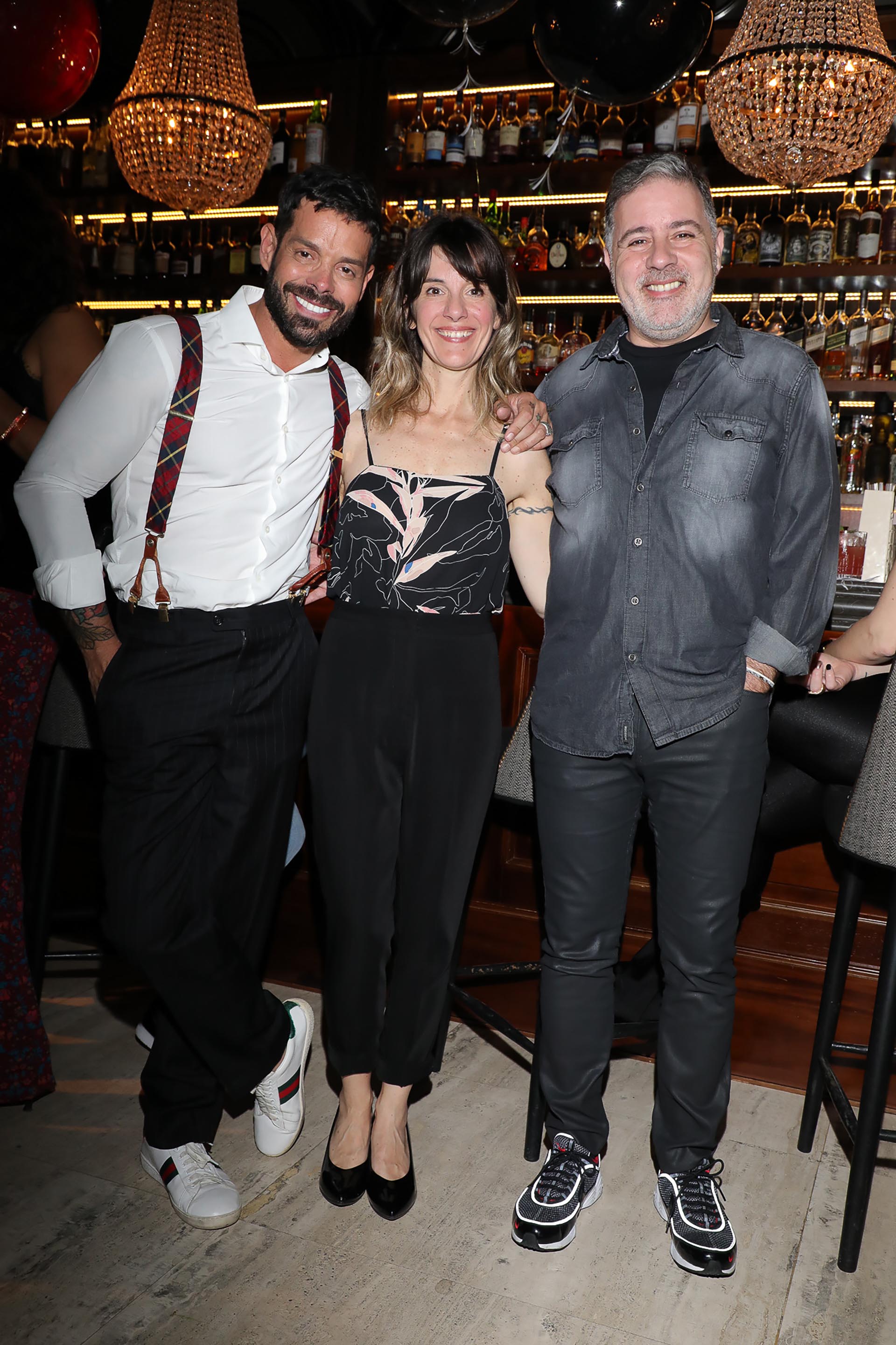 Mariano Caprarola, Alejandra Alburquerque y Fabián Doman