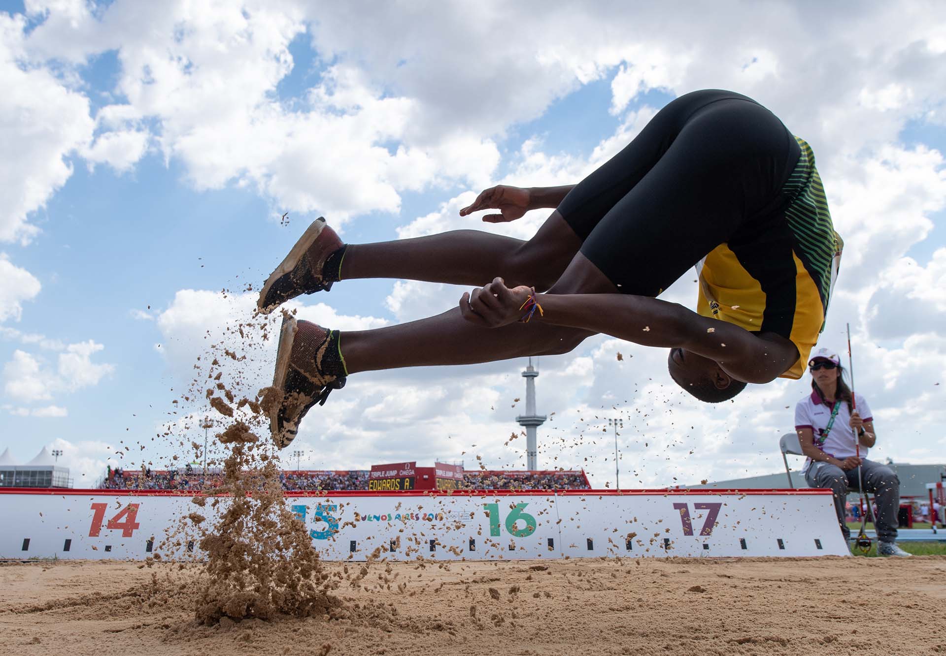 Jamaica fue una de las sensaciones del triple salto (Foto: Lukas Schulze de AFP)
