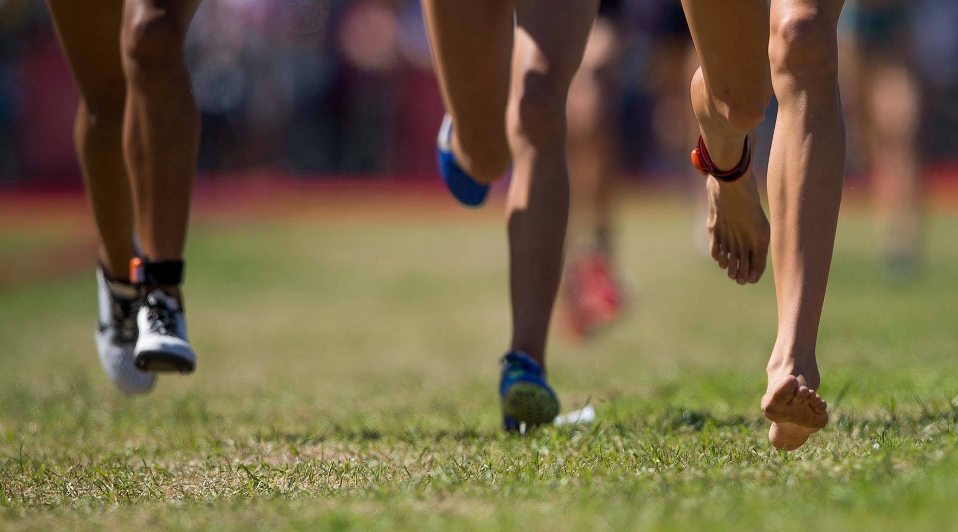 El calzado no fue problema para un competidor (Foto: Jonathan NACKSTRAND / OIS/IOC / AFP)