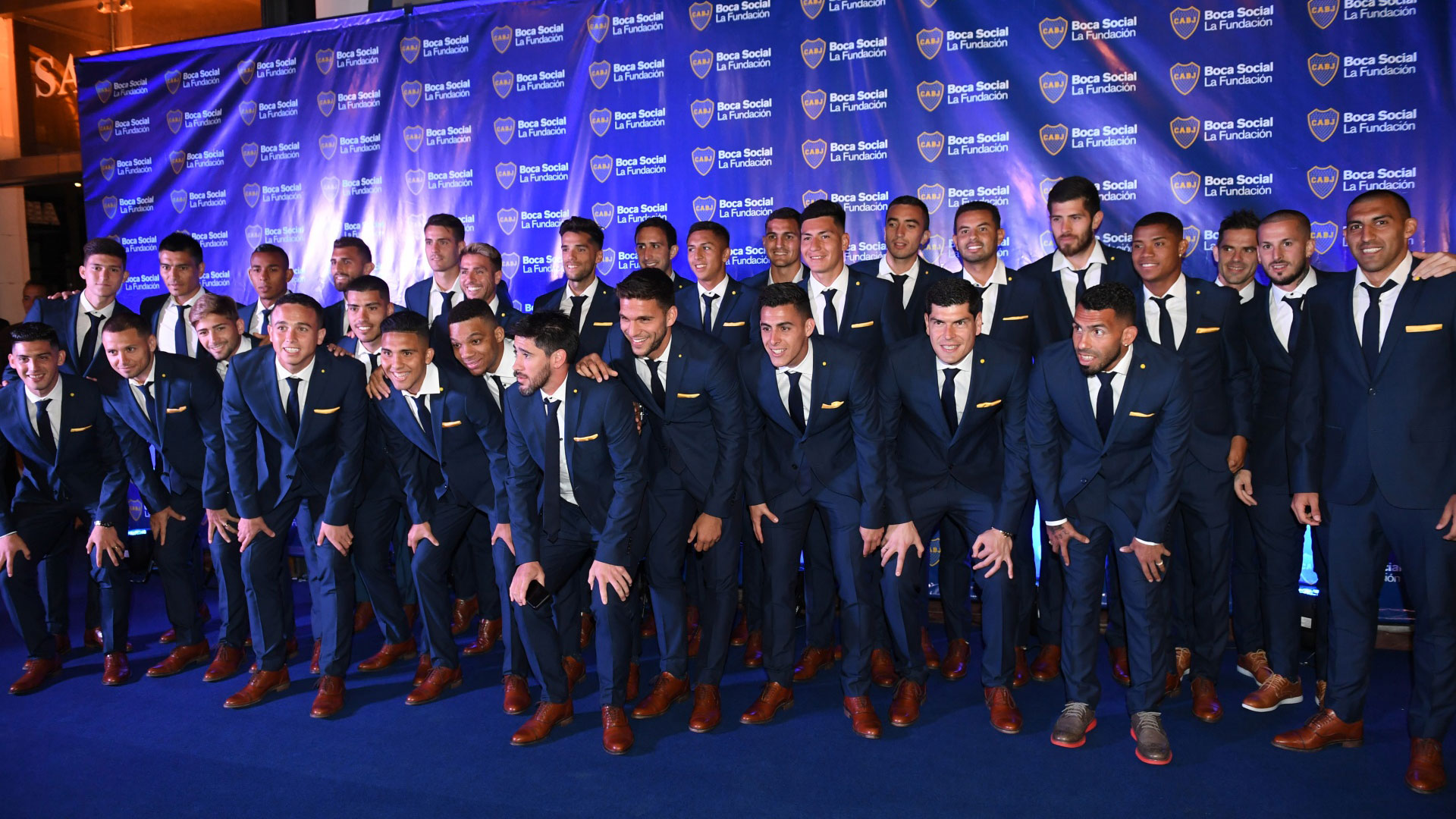 El plantel completo de Boca Juniors (Maximiliano Luna)