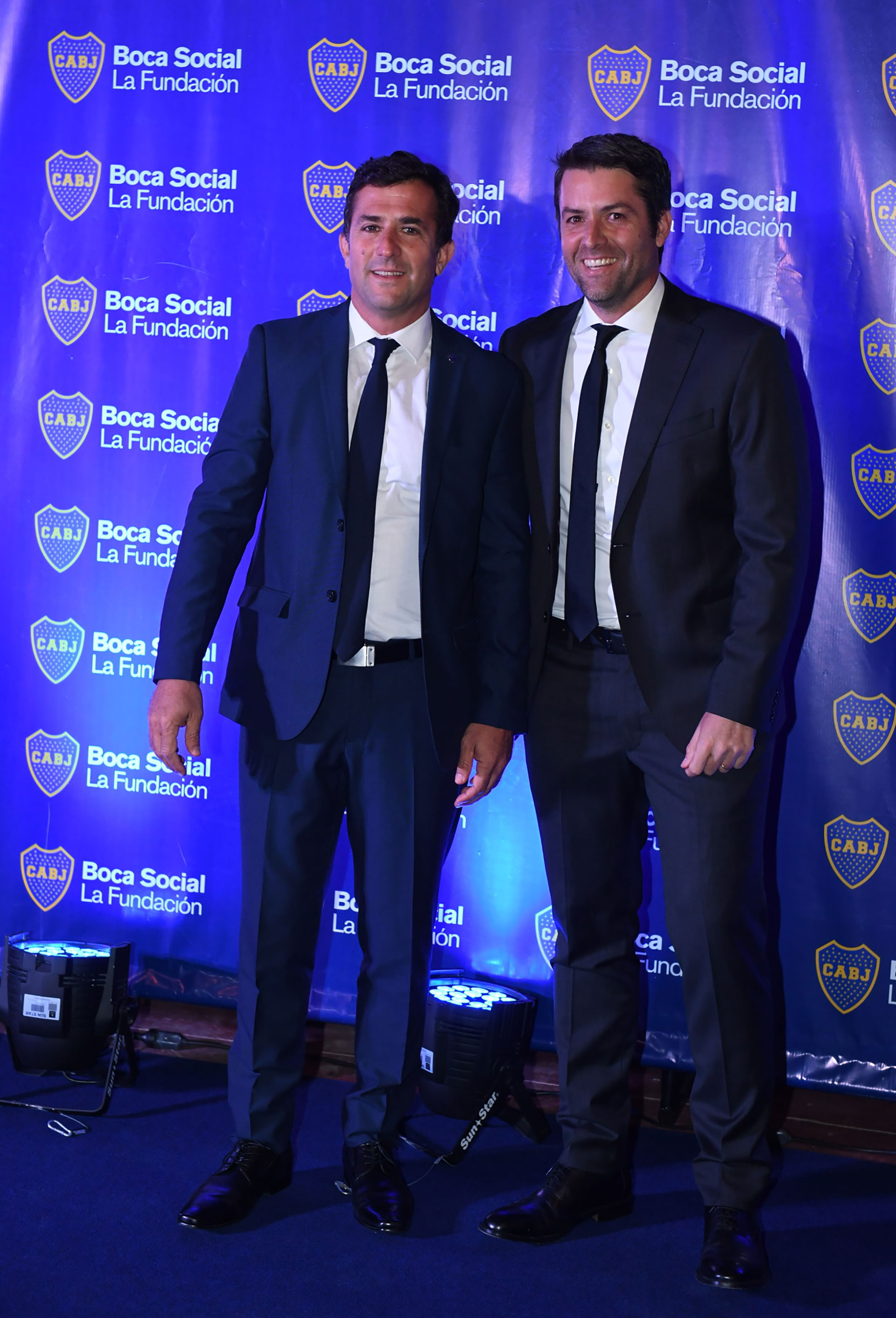 Christian Gribaudo, secretario general de Boca, y Agustín Calleri ex jugador de tenis y actual presidente de la Asociación Argentina de Tenis (Maximiliano Luna)