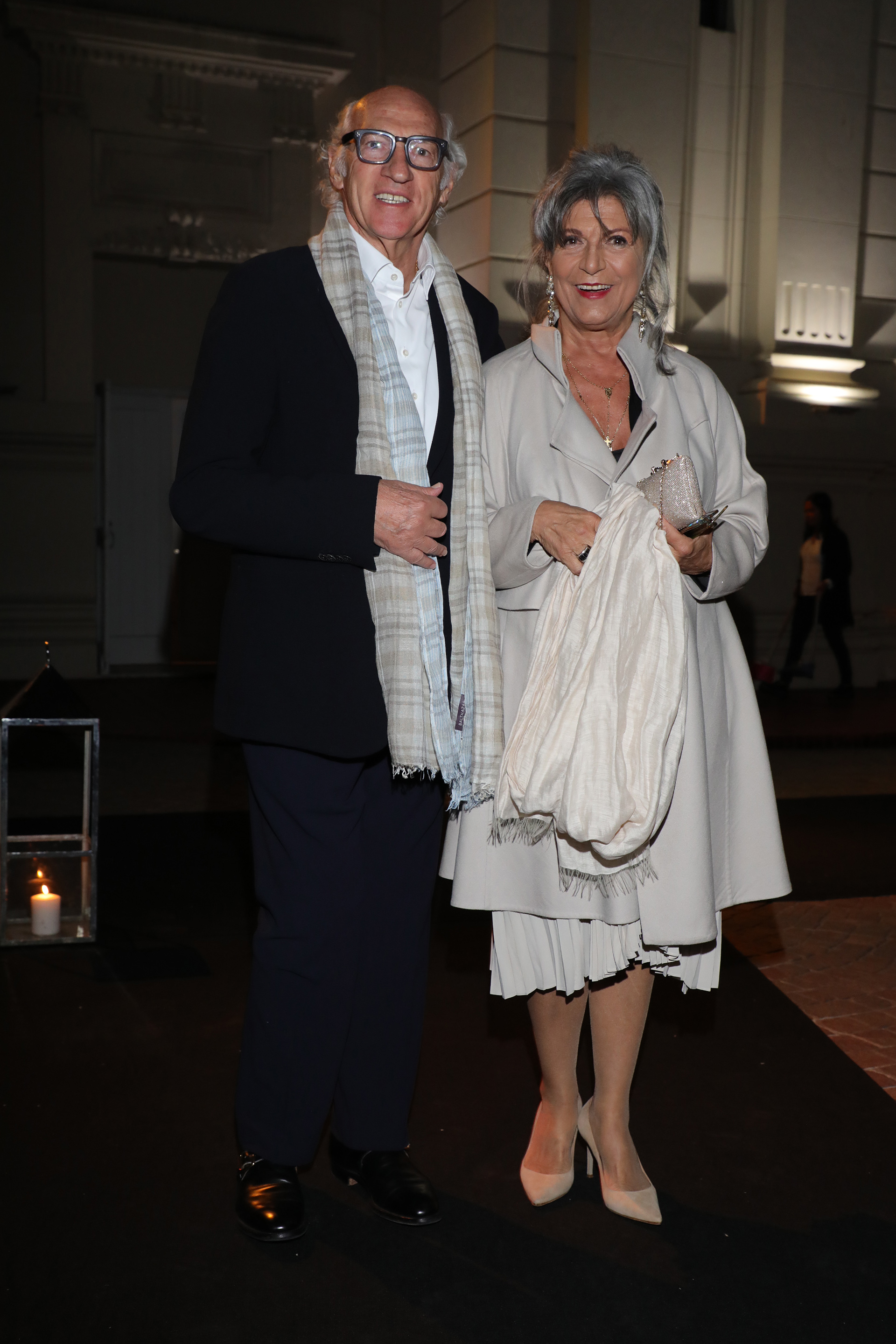 Carlos Bianchi y su mujer
