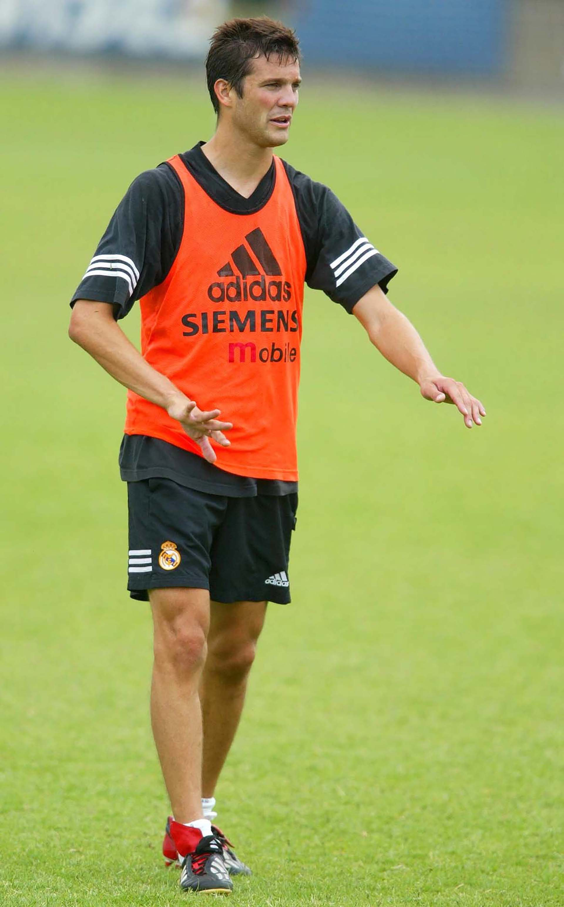 Santiago Solari en su época de jugador en un entrenamiento del Real Madrid, en la Ciudad Deportiva en Madrid.