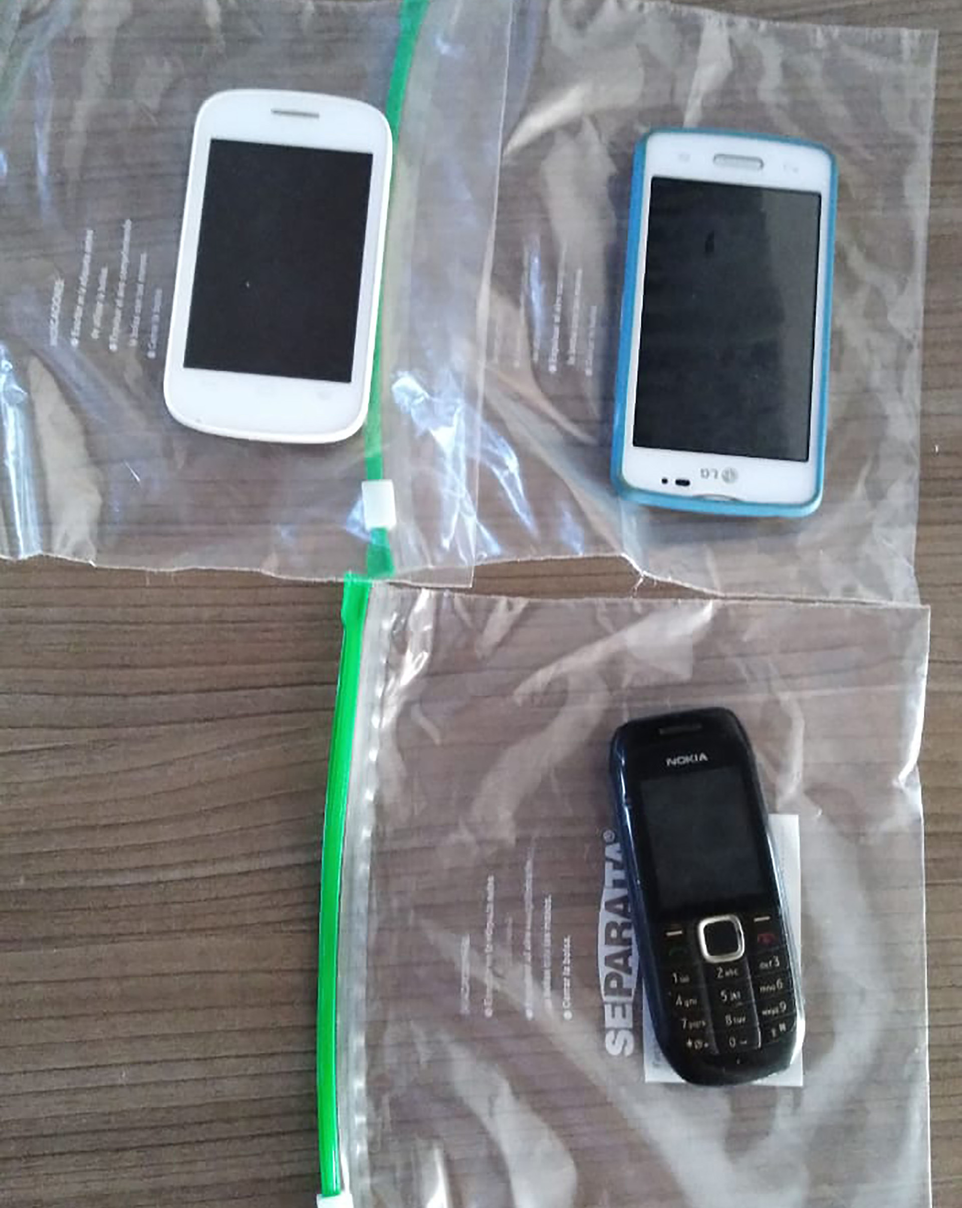 Celulares denunciantes Melella