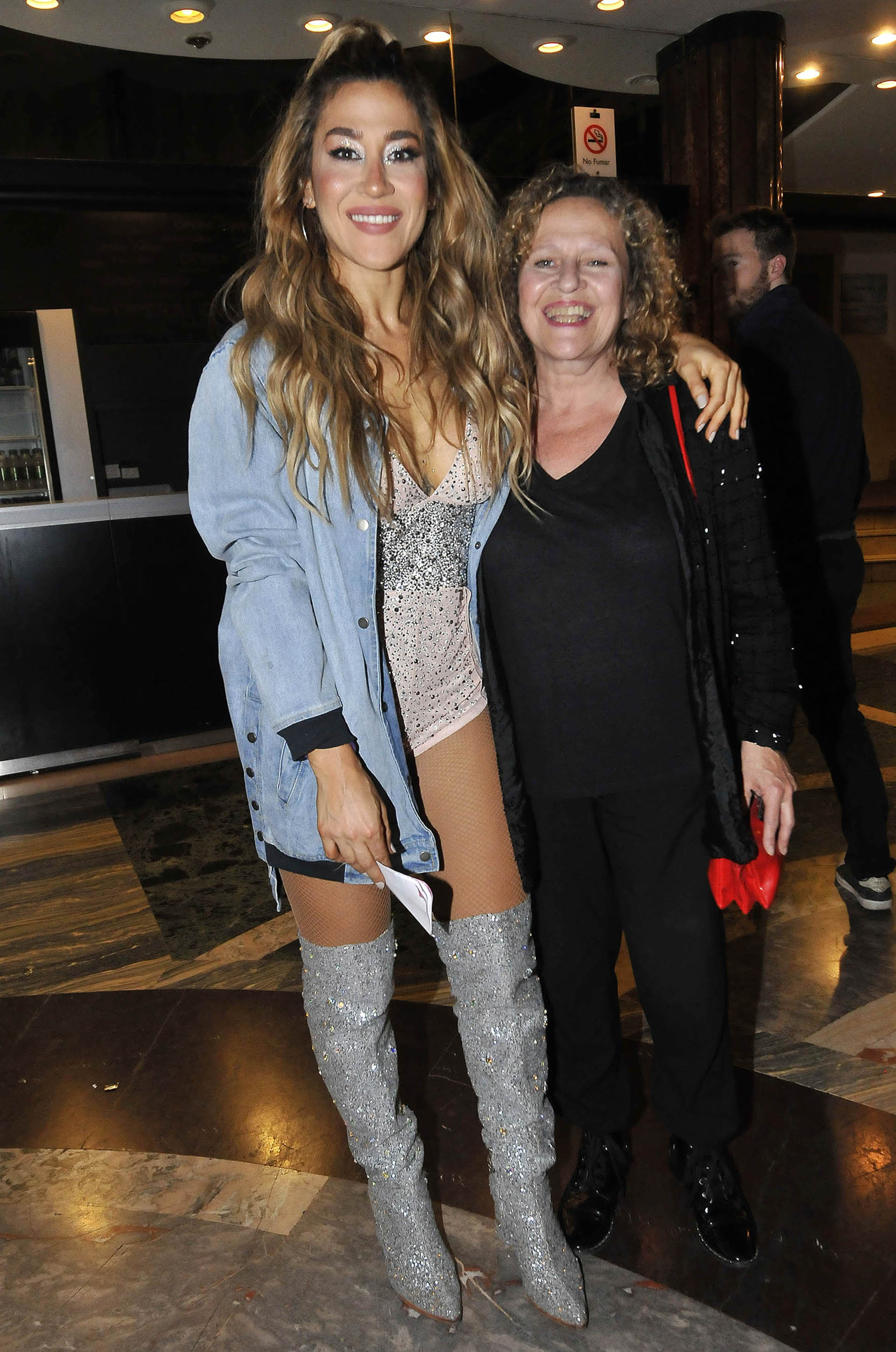 Jimena Barón con su mamá (Teleshow)