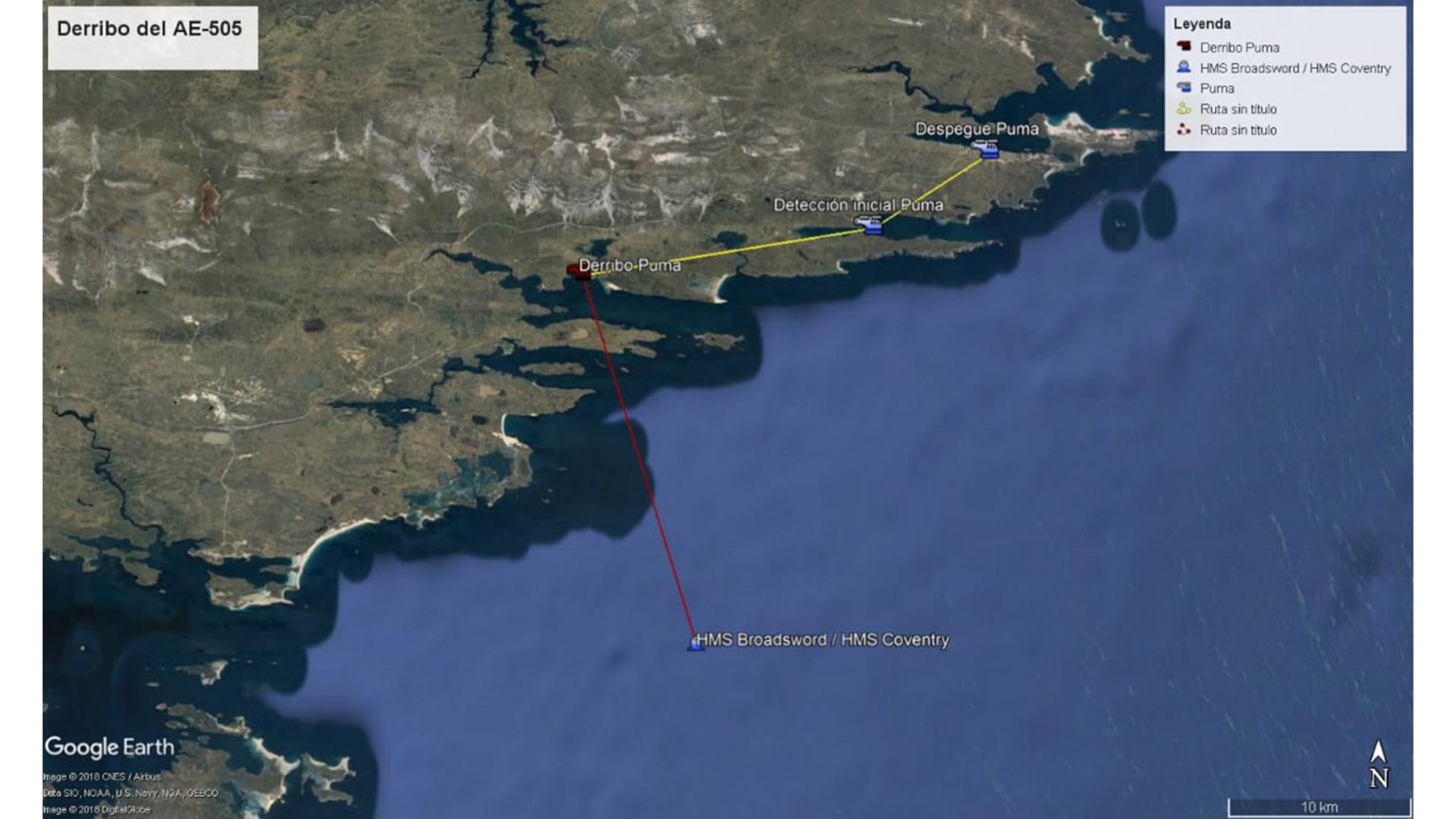 El recorrido realizado por el Afa Eco 505