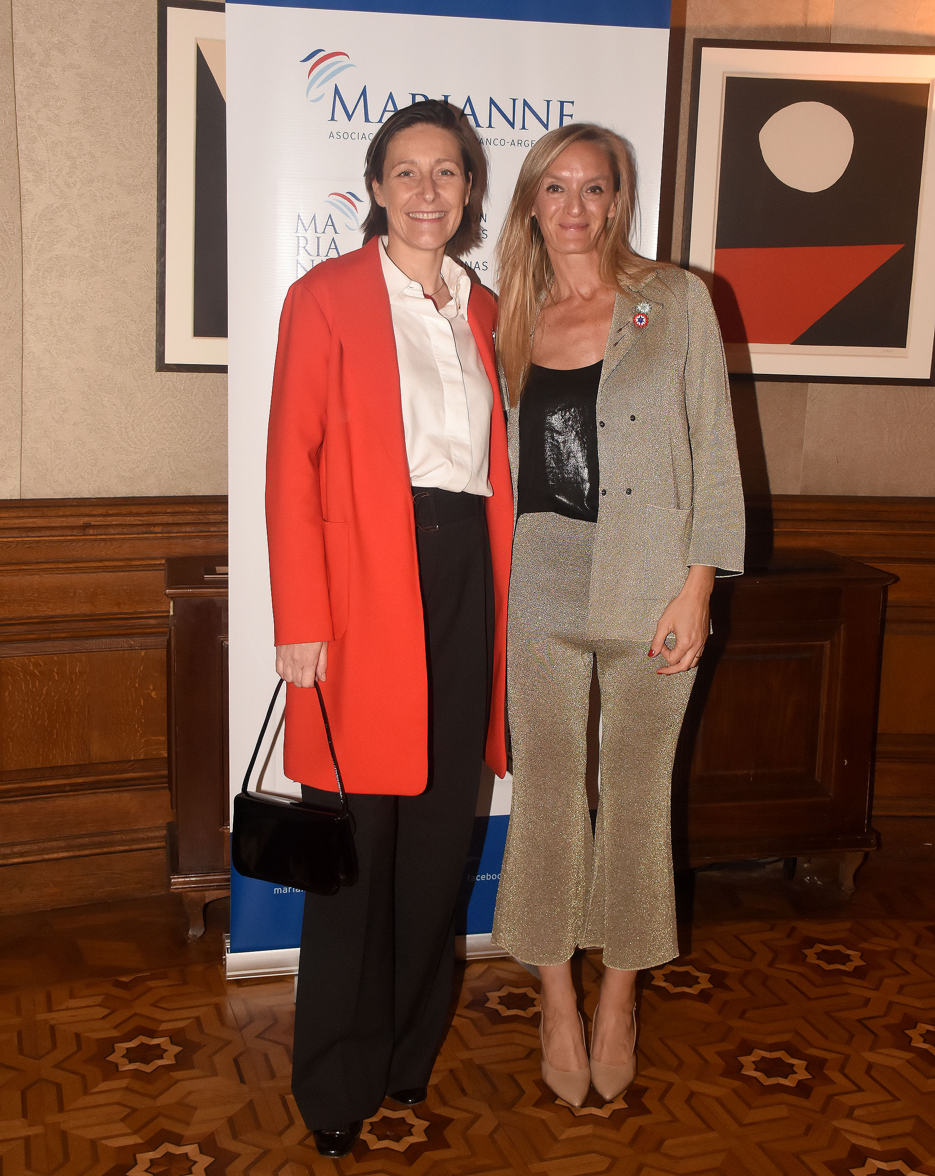Aude Maio-Coliche, embajadora de la Unión Europea en Argentina y Eugenia Botta