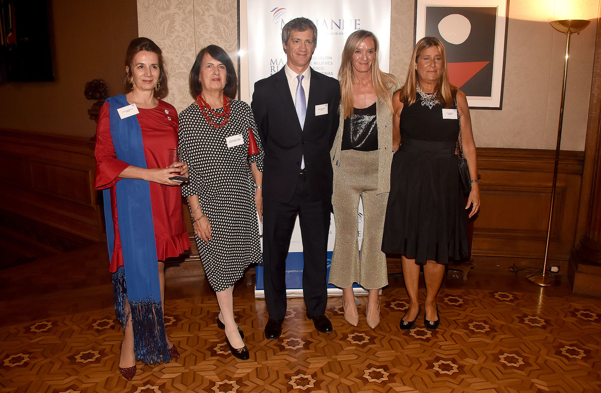 Dominique Biquard, Patricia López Aufranc, socia Marval; O’Farrell & Mairal, Eugenia Botta y Susana Saenz, de Marianne