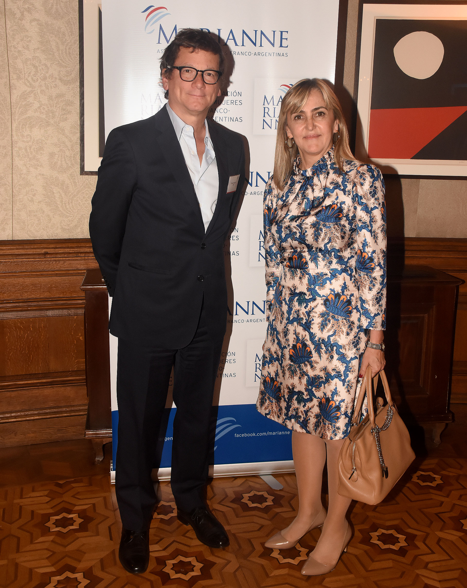 Gabriel Martino, presidente HSBC y Alejandra Alberdi, presidente Aysa