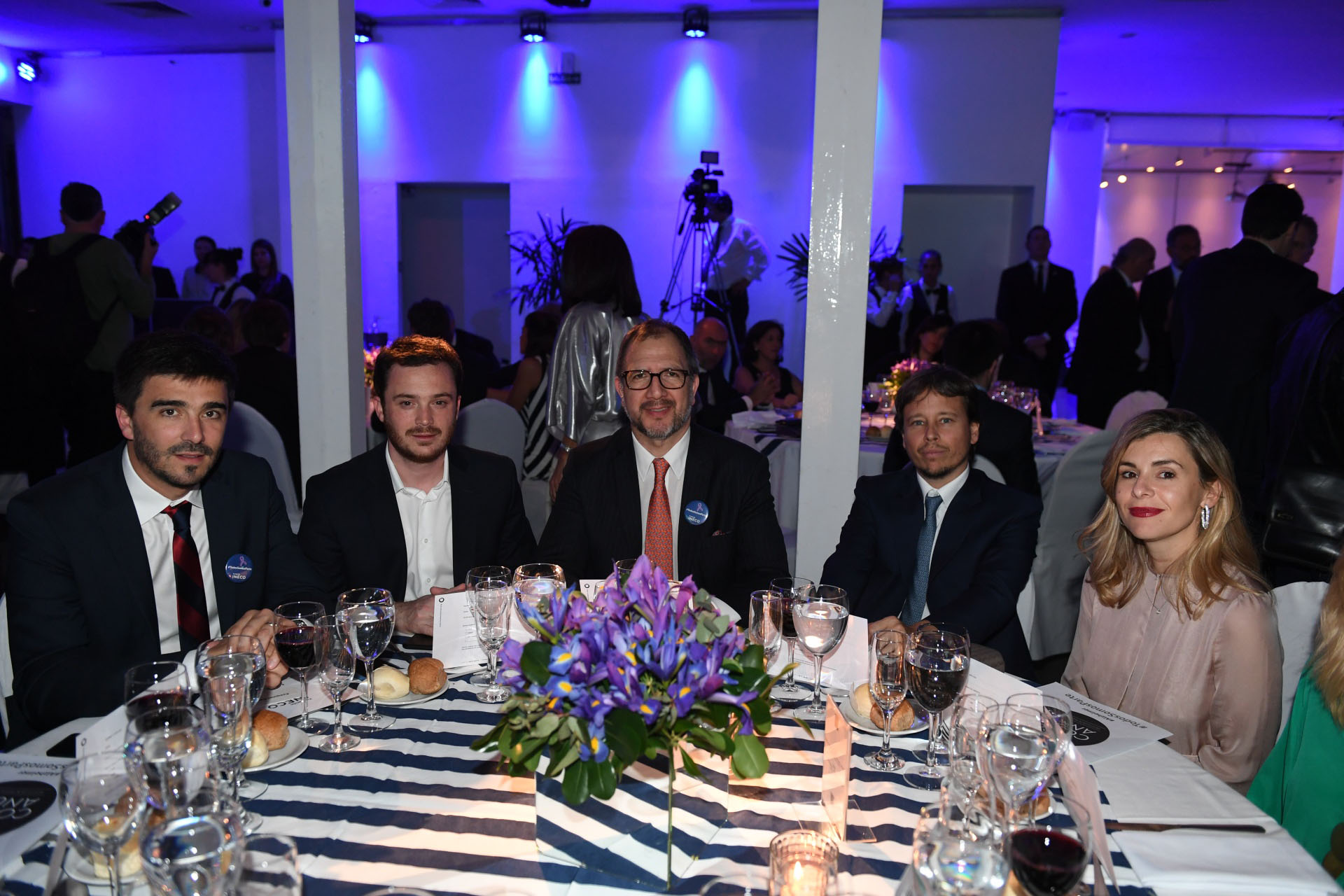 El intendente de Olavarría, Ezequiel Galli; el ministro de Salud de la provincia de Buenos Aires, Andrés Scarsi; el secretario general de la provincia de Buenos Aires, Fabián Perechodnik; y Facundo Fravega