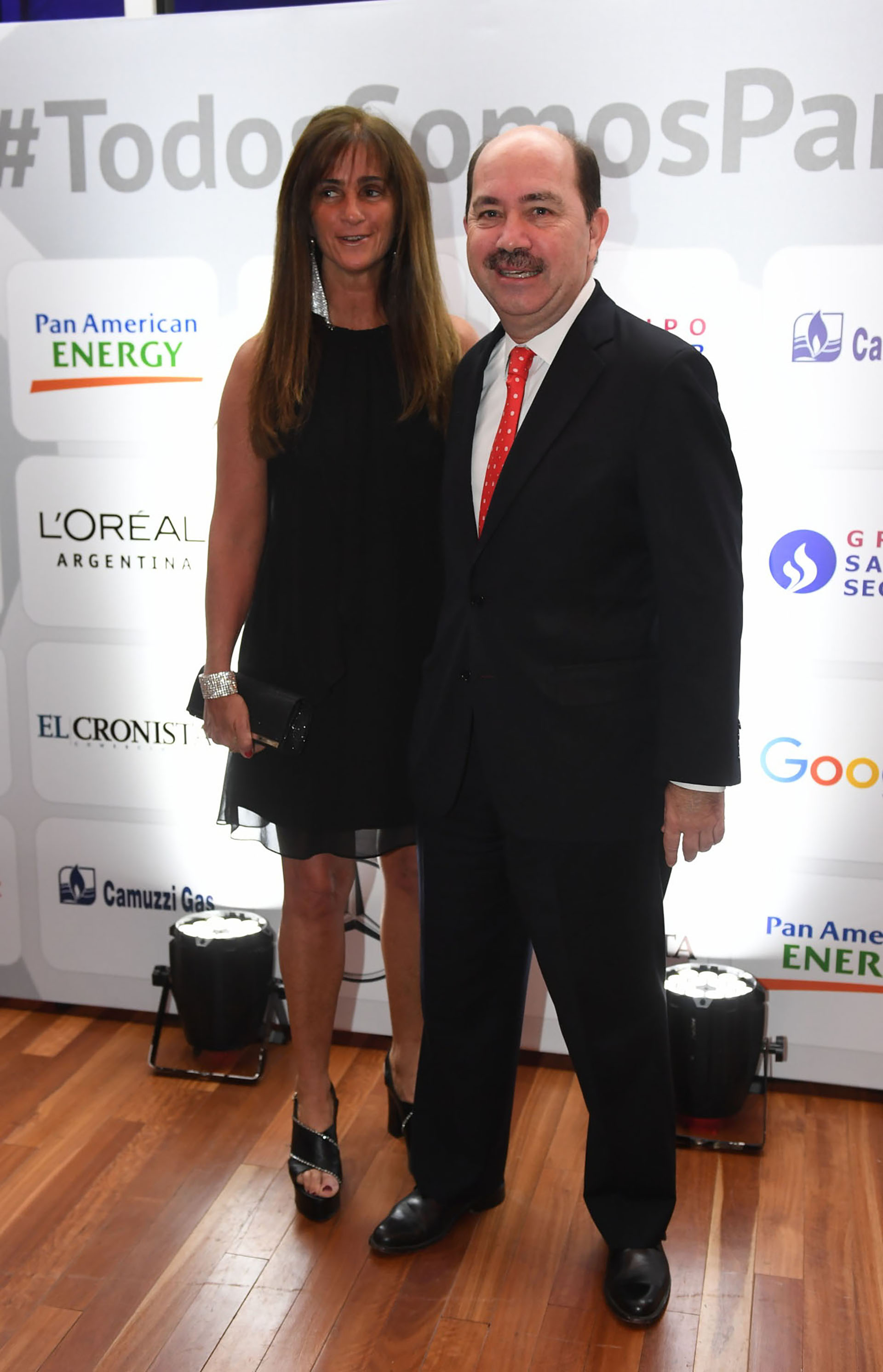 El presidente del Banco Ciudad, Javier Ortiz Batalla, y su mujer Carla