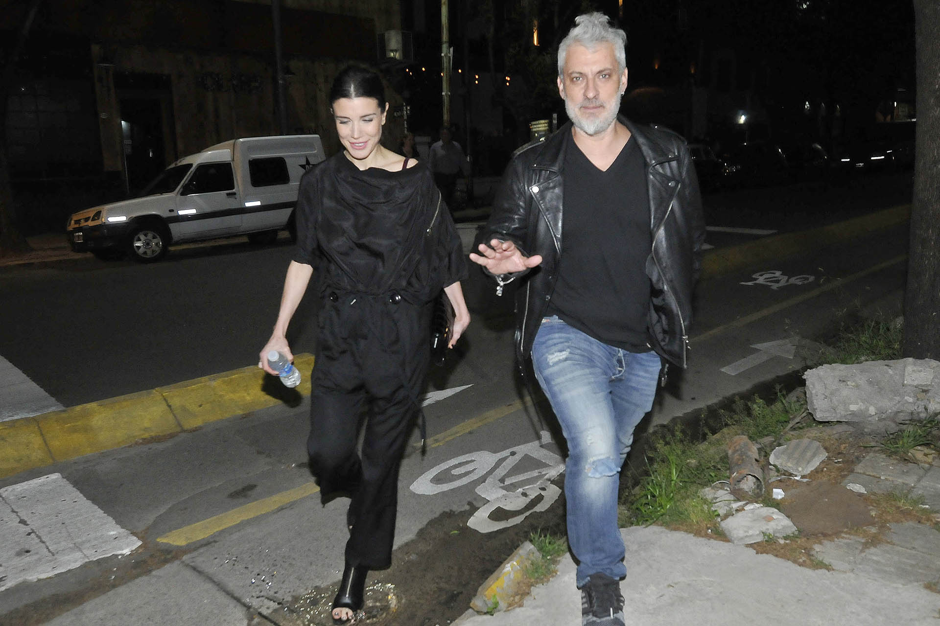 Andrea Rincón y José Palazzo, el mánager de Charly García