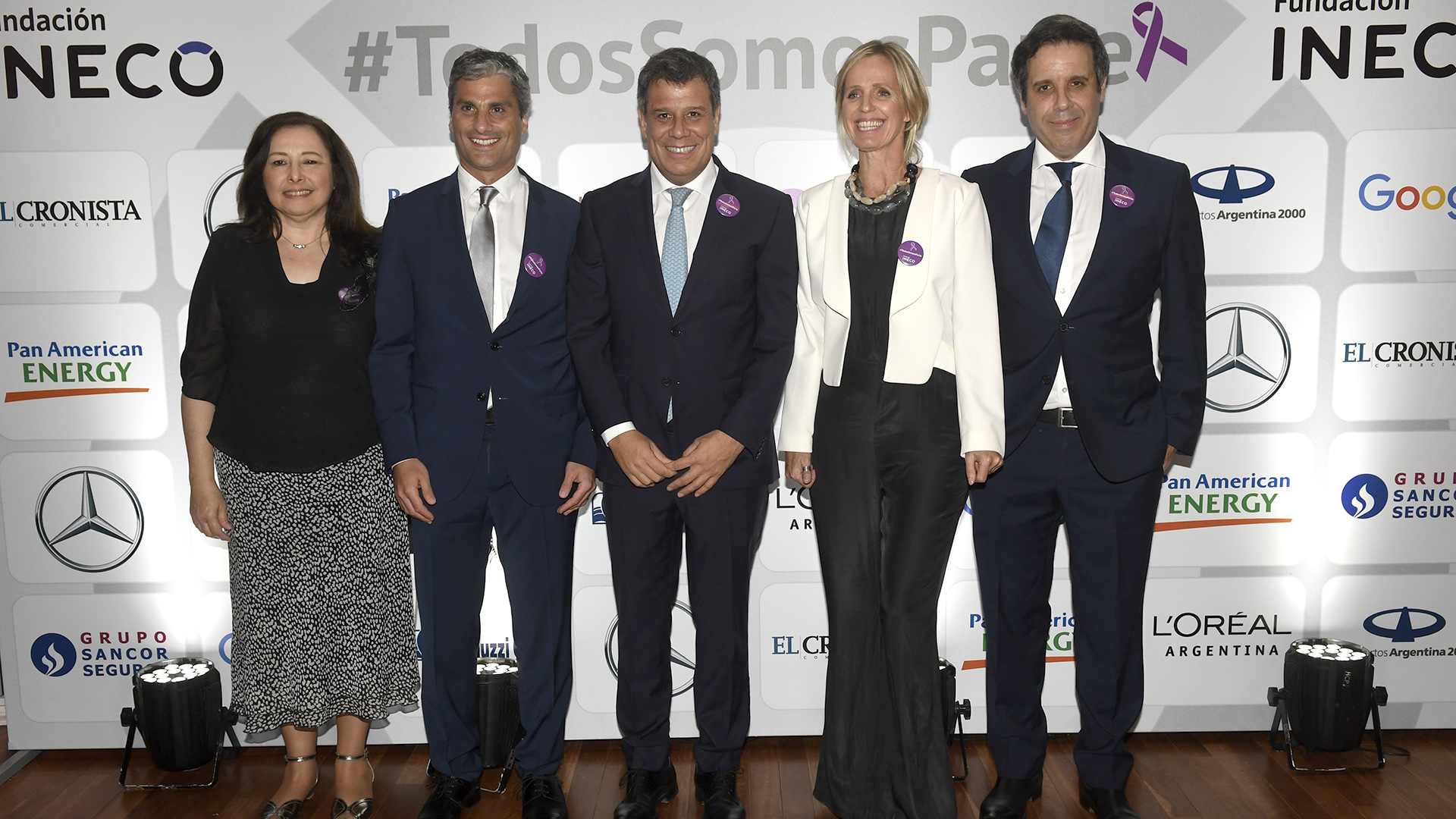 El consejo directivo de la Fundación INECO: Alicia Lischinsky, Marcelo Savransky, Facundo Manes, Teresa Torralva y Gastón Manes