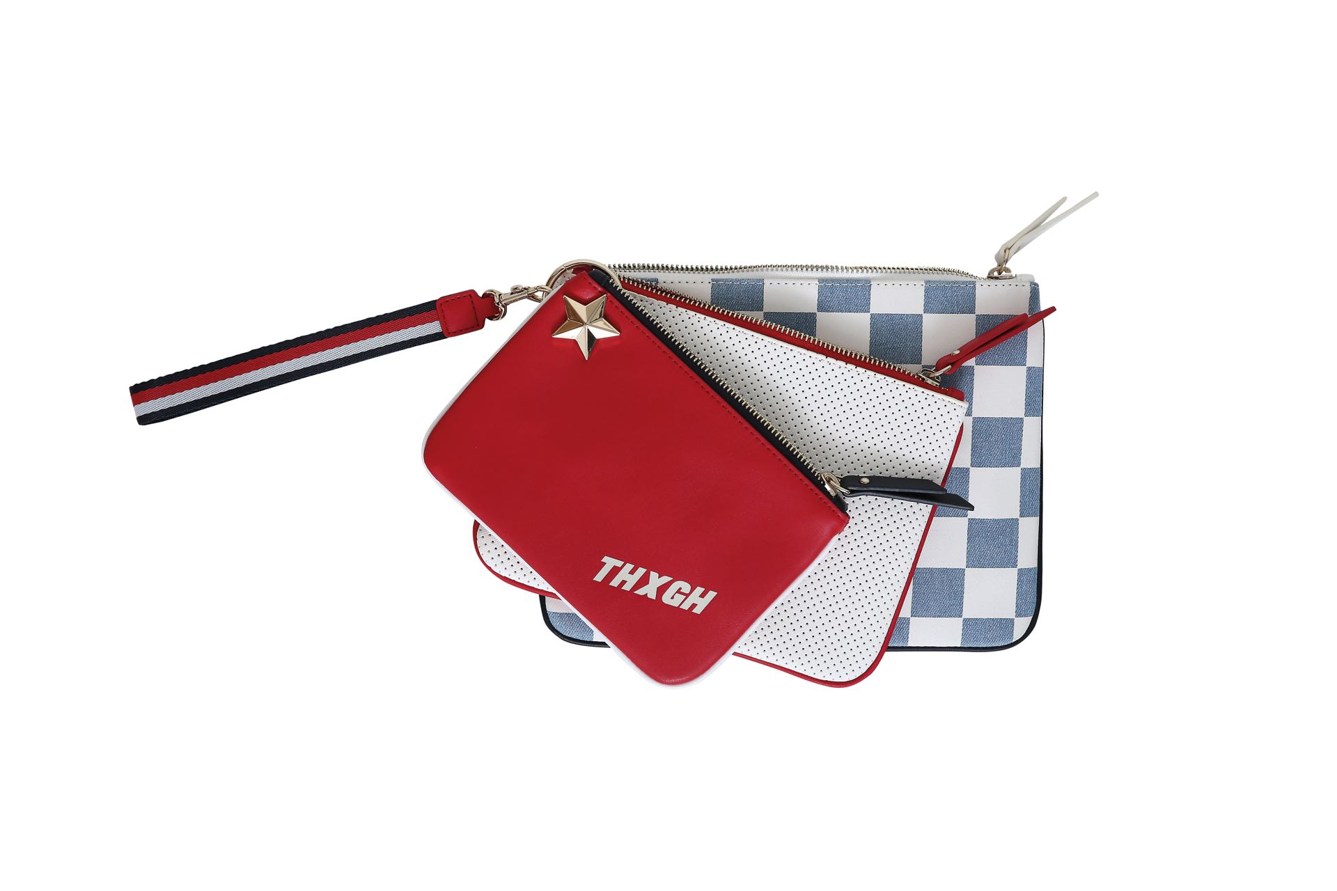 Set de tres sobres ($ 4.752, Tommy Hilfiger x Gigi).