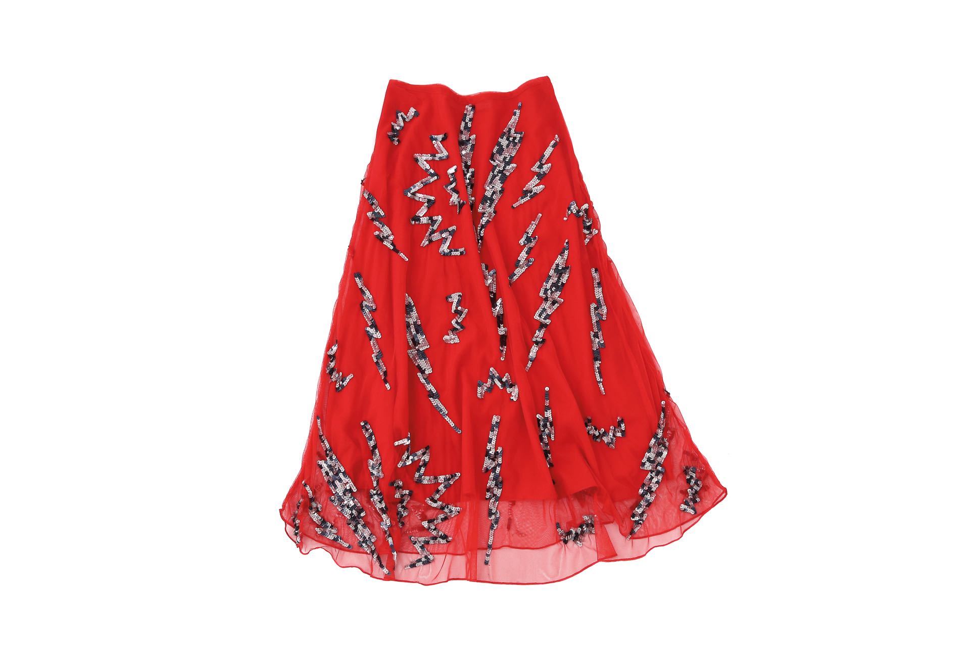 Pollera de tul con lentejuelas (Cher).