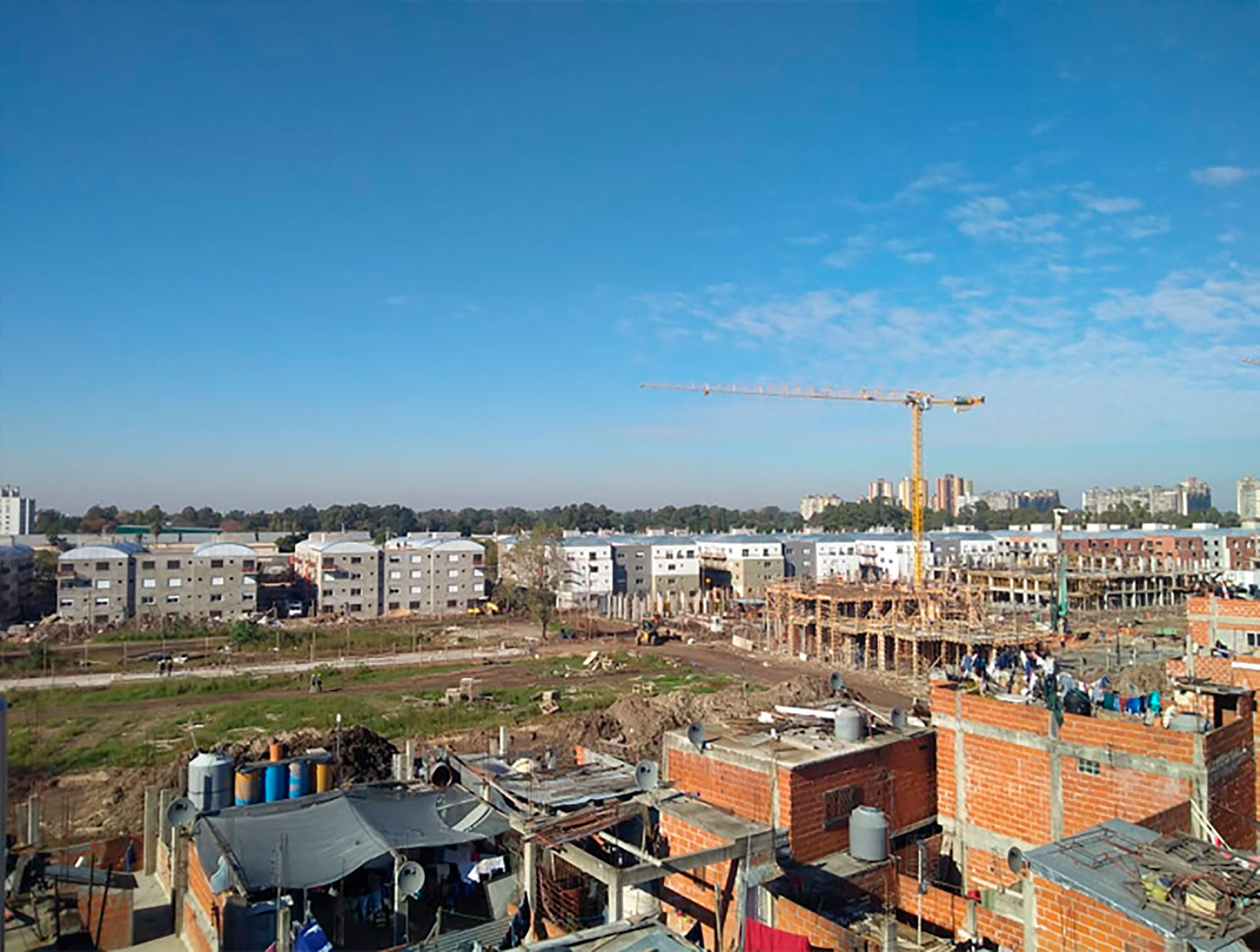 La urbanización del Predio Papa Francisco forma parte del Proyecto Integral de Re-Urbanización de la Villa 20 (Foto: Instituto de Vivienda de Ciudad, Damián Bruzos)