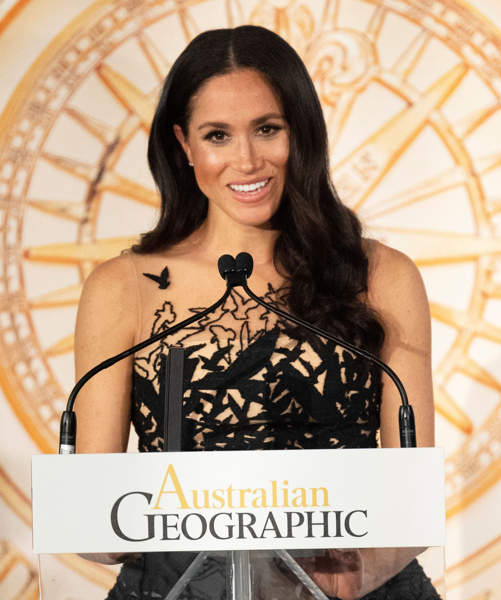 Con un costado social marcado, brindó un discurso durante la premiación, en Sídney, de los Australian Geographic Awards (Paul Edwards / Pool vía Reuters)