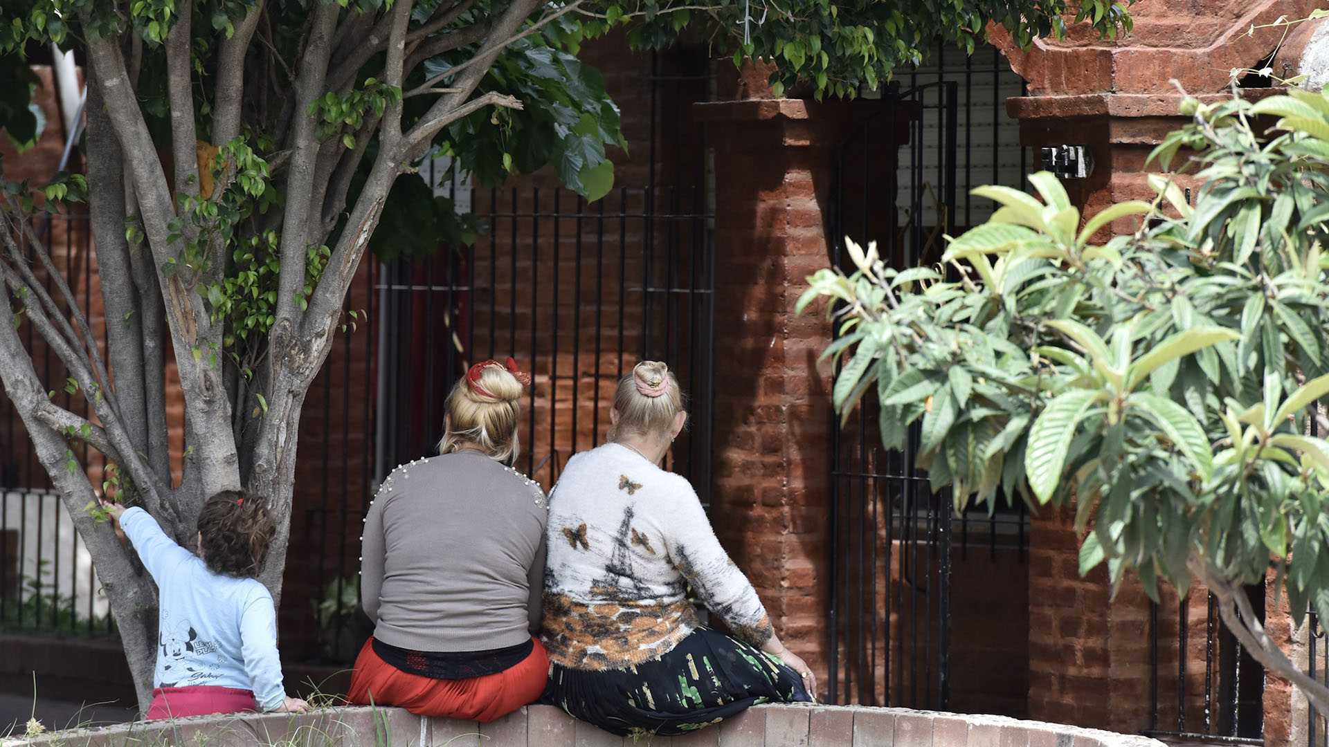 Un vecino señaló el árbol donde se escondió la menor cuando jugaba a las escondidas. (Adrian Escandar)