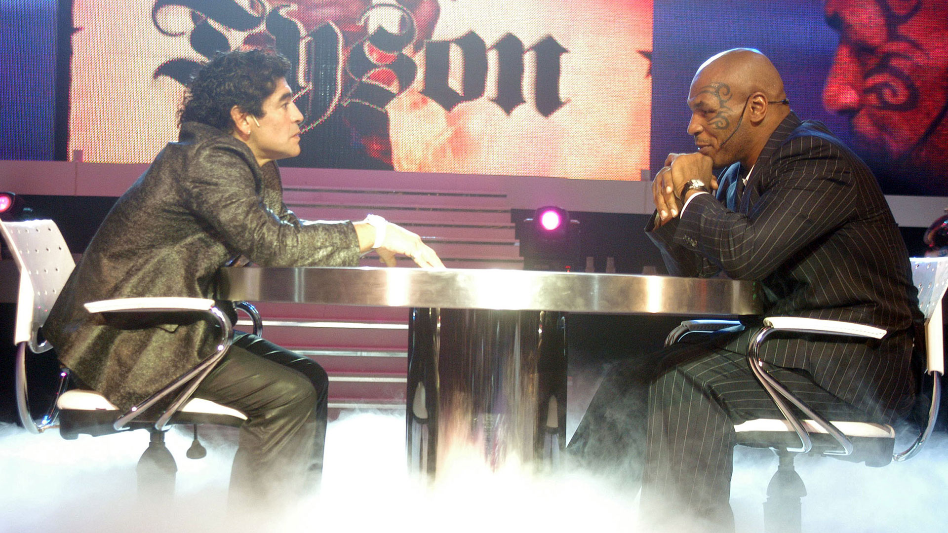 Una entrevista imperdible: cara a cara, Maradona y Tyson