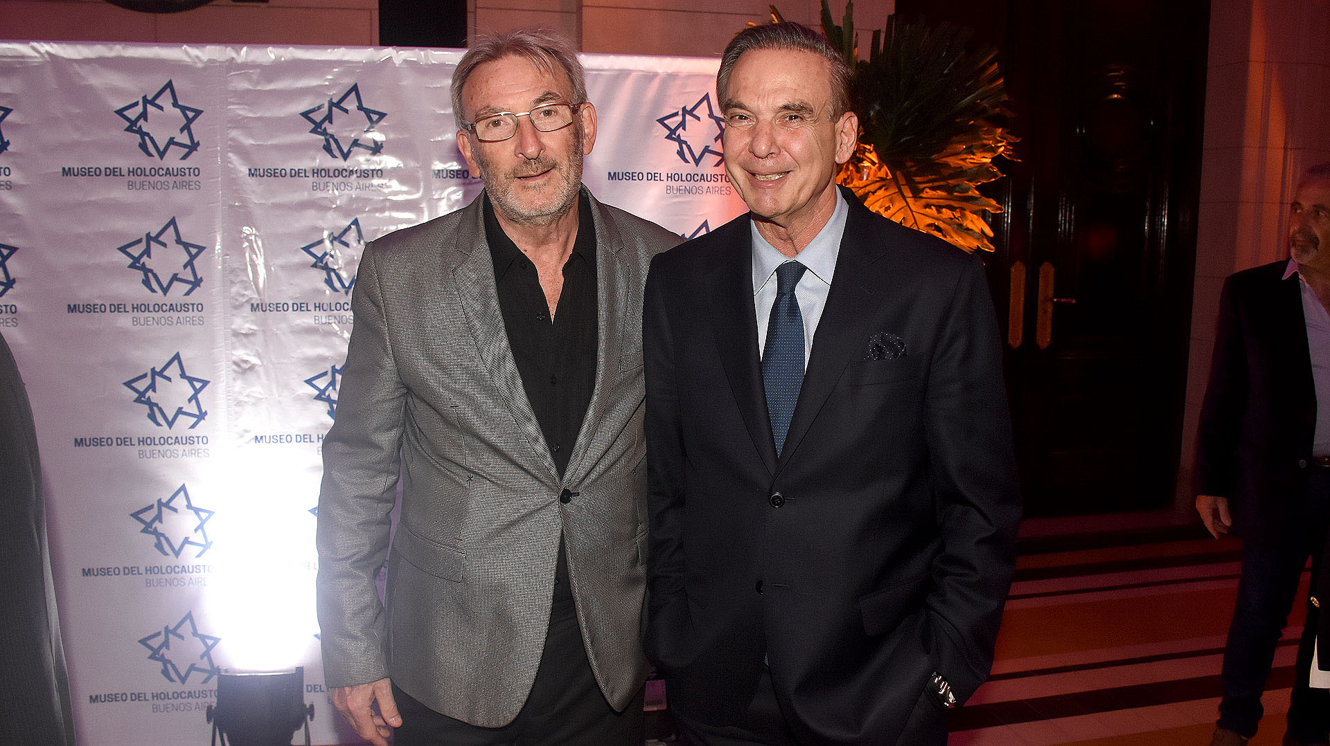 Guillermo Yanco, presidente Museo del Holocausto junto al senador Miguel Ángel Pichetto