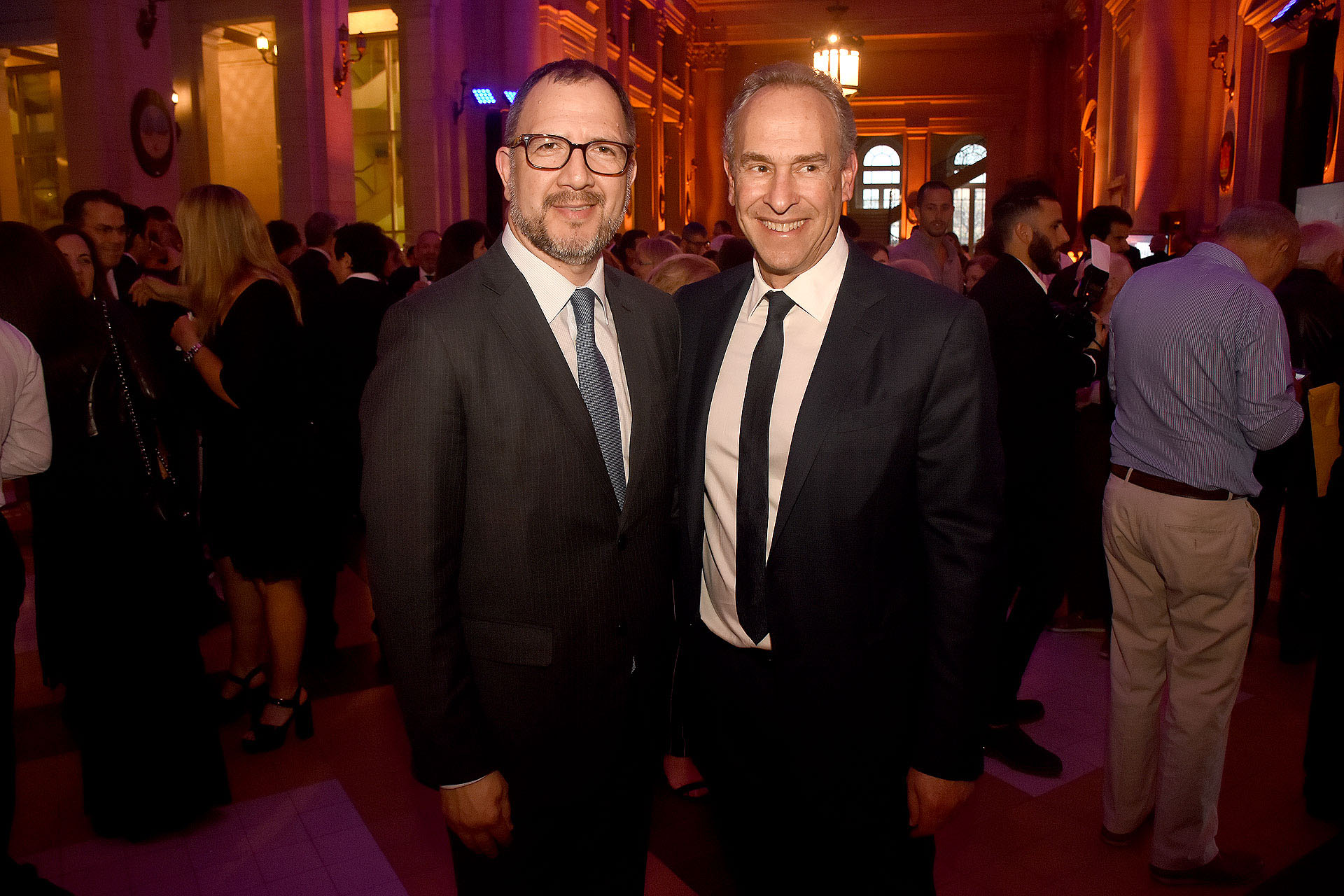 Fabián Perechodnik, secretario general de la gobernación, y Marcelo Mindlin, presidente del Museo del Holocausto