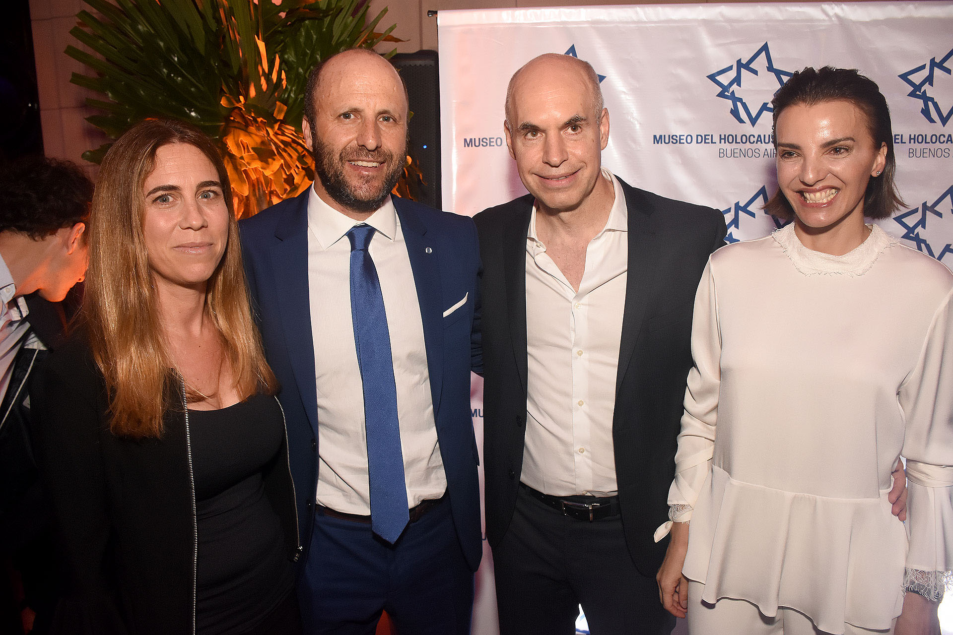 Mariano Borinsky, juez y su mujer y el jefe de Gobierno porteño y la primera dama de la ciudad