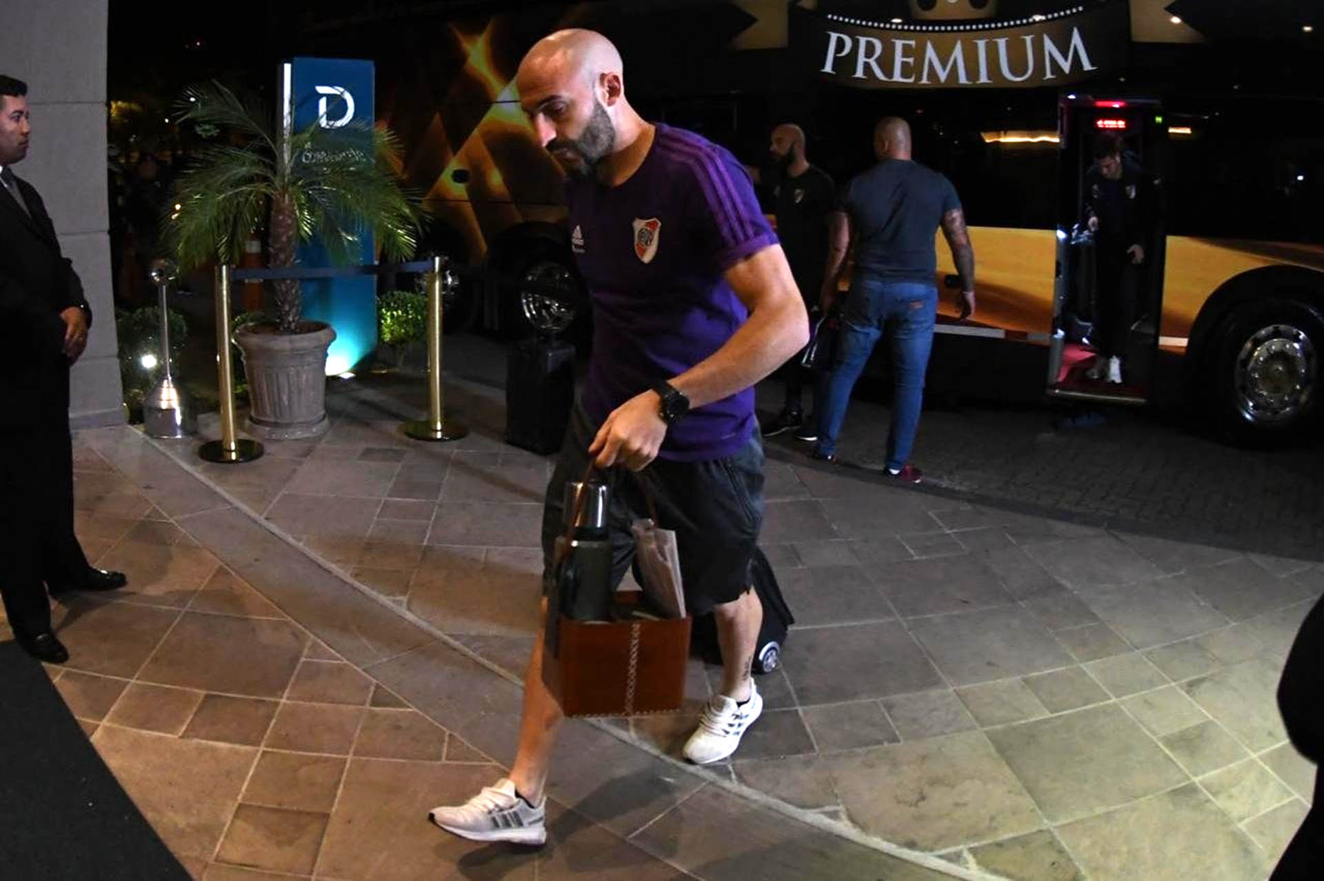 El plantel de River se hospedó en un hotel cercano al aeropuerto (River oficial)