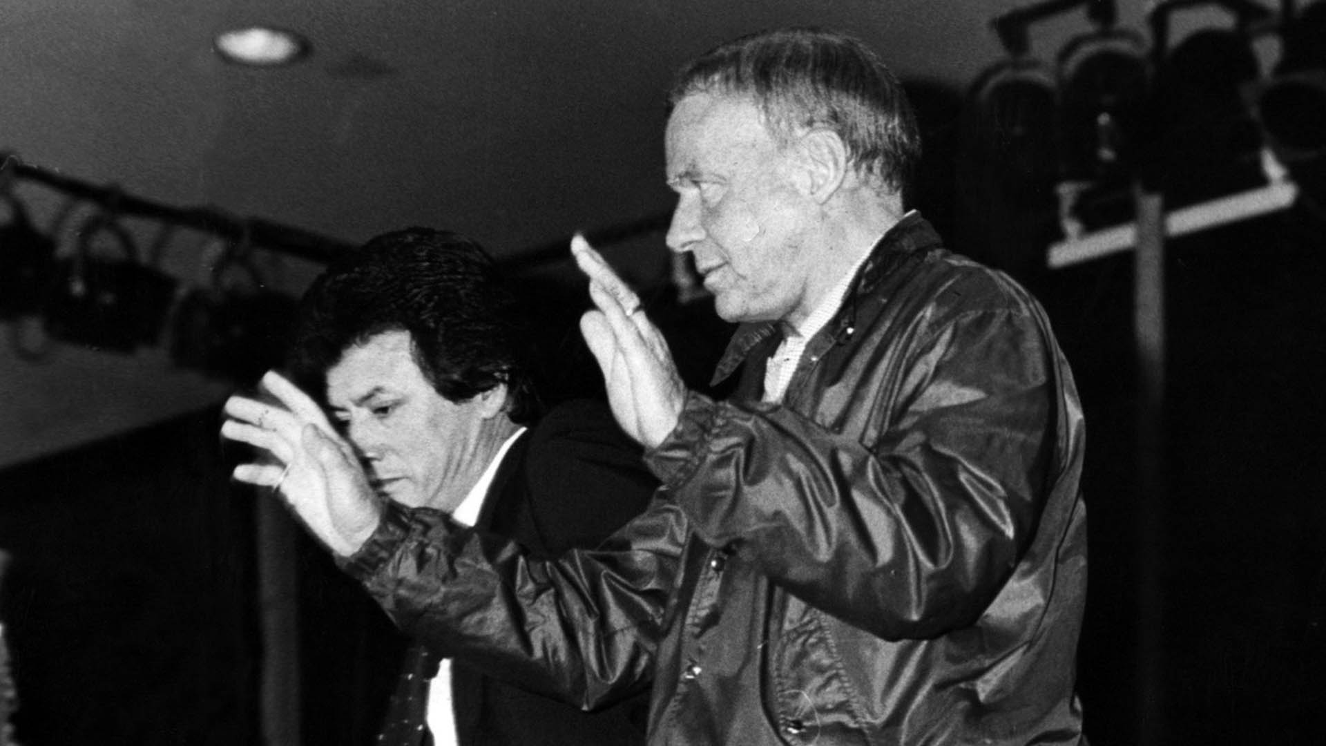 Corazón contento y bolsillos vacíos… “Palito” Ortega y Frank Sinatra (Foto: Prensa Penguin Random House)