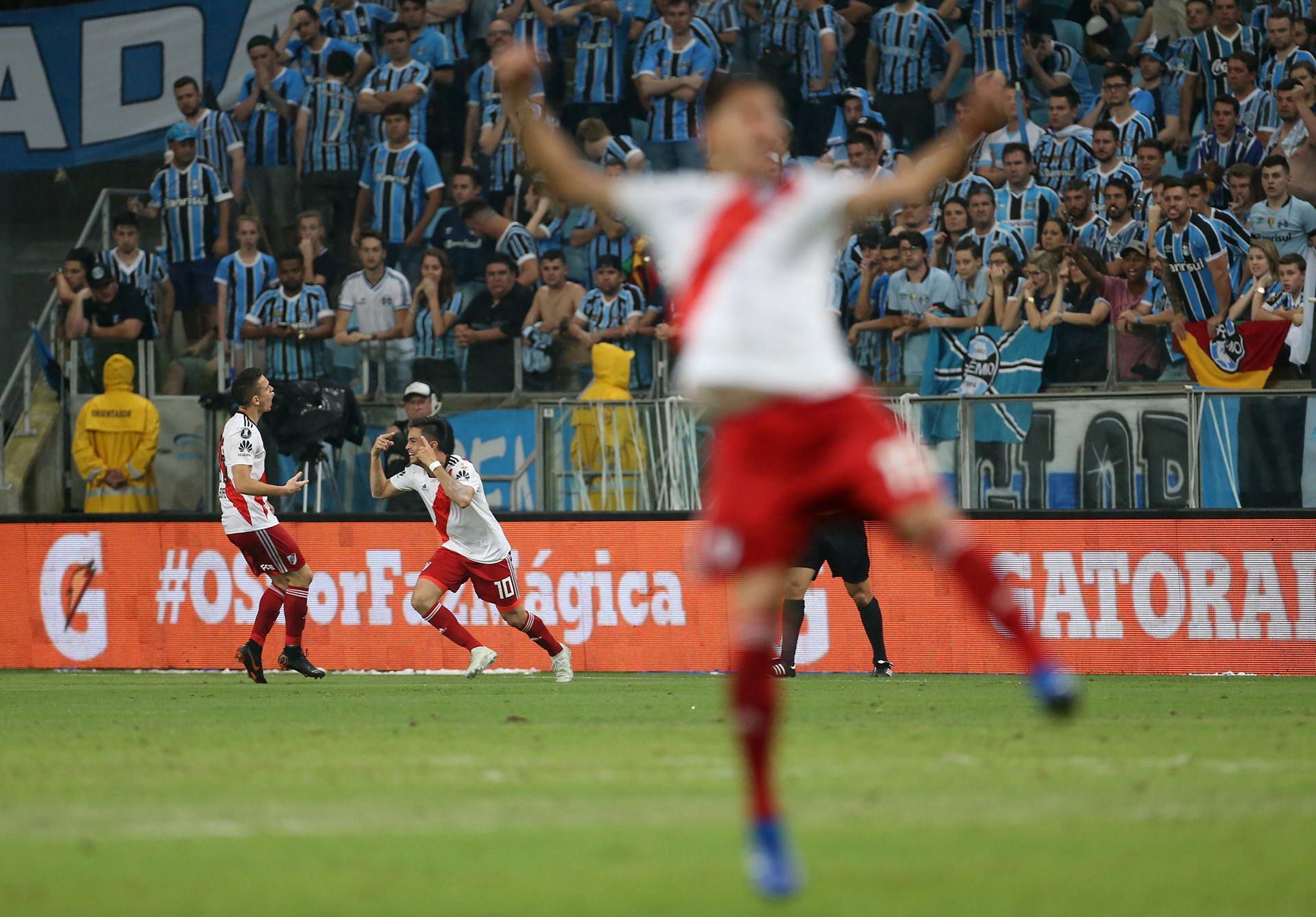 La locura de Gonzalo “Pity” Martínez y de todo River ( REUTERS)