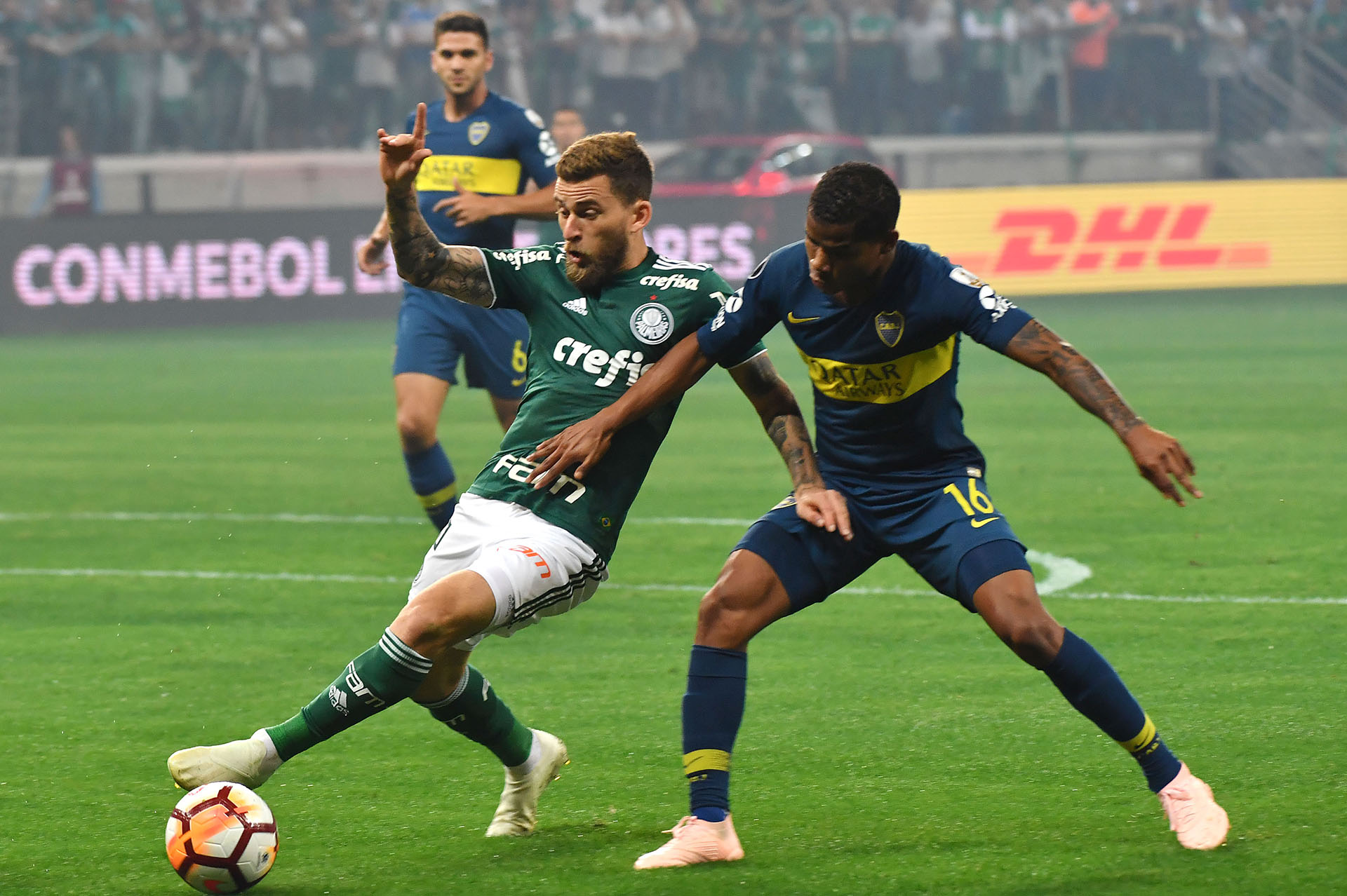 Barrios, una máquina de correr para Boca (Foto: AFP)