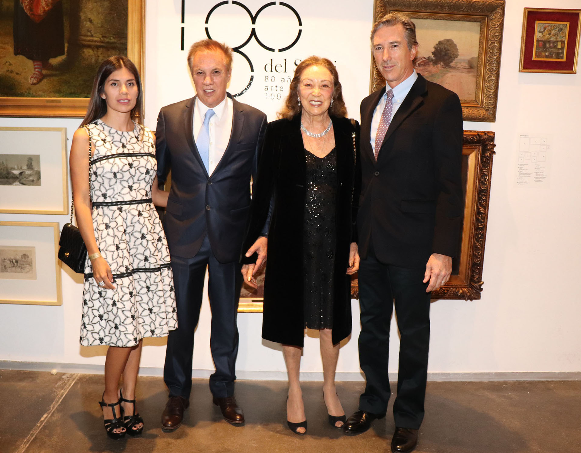 Gina Vargas de Roemmers, Alberto Roemmers, Hebe Colman de Roemmers, y Pablo Roemmers