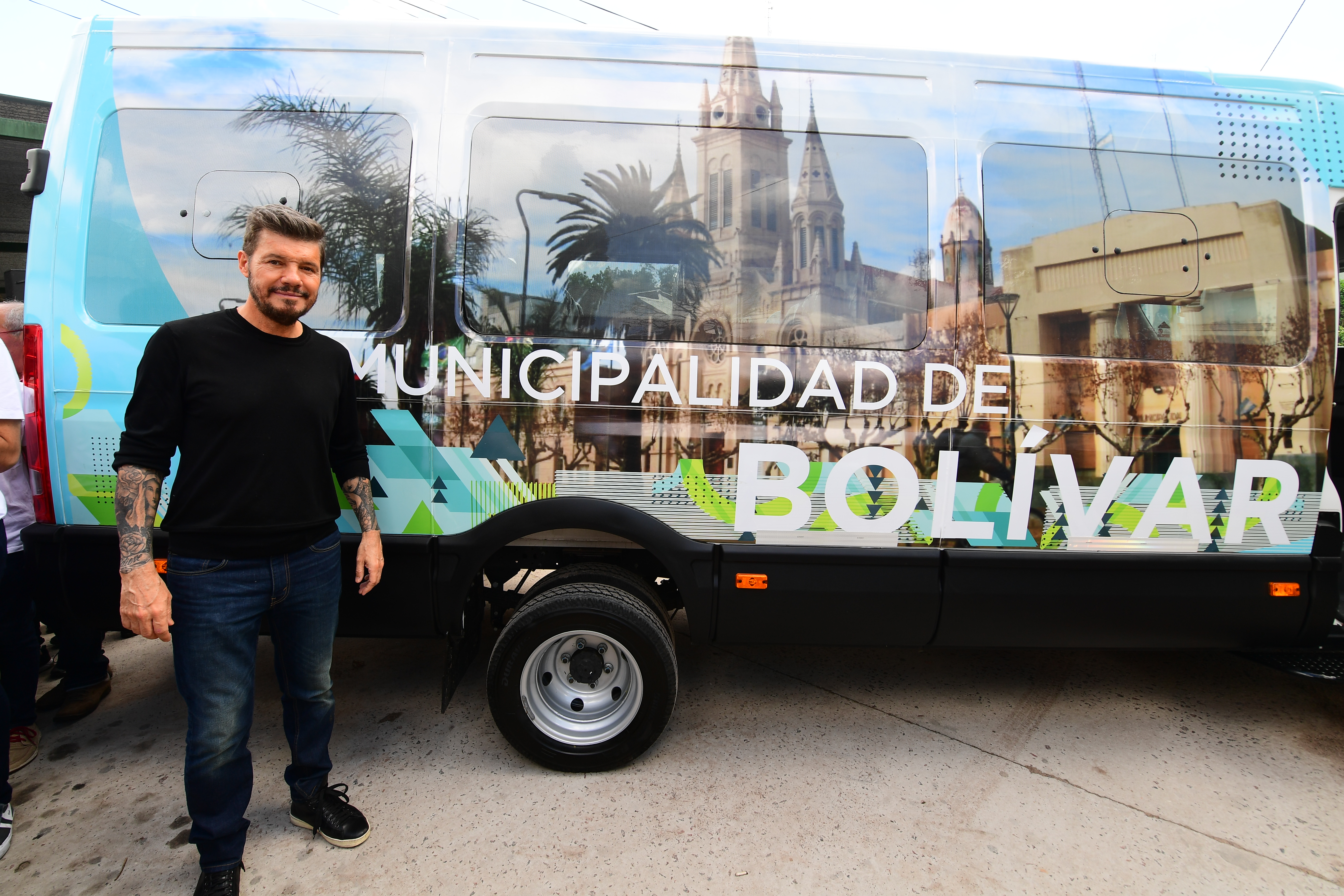 El camión de la Municipalidad de Bolívar