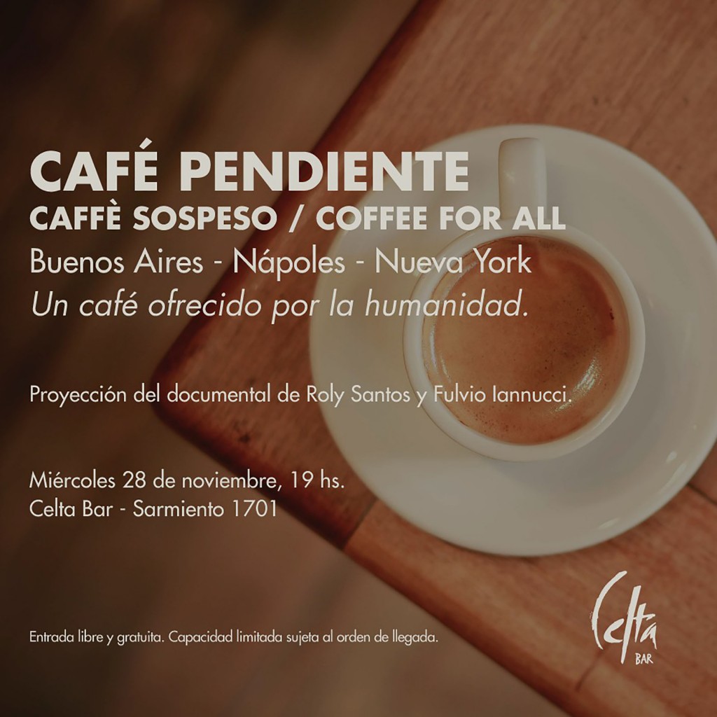 Cafe Pendiente Proyeccion Celta Bar
