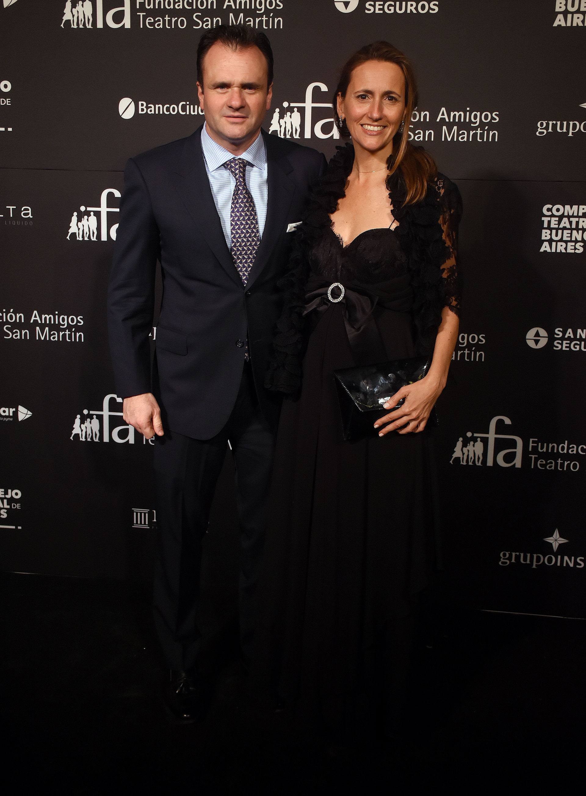 Juan Pablo Maglier, director de Relaciones Institucionales de La Rural, y su mujer Magdalena Maglier